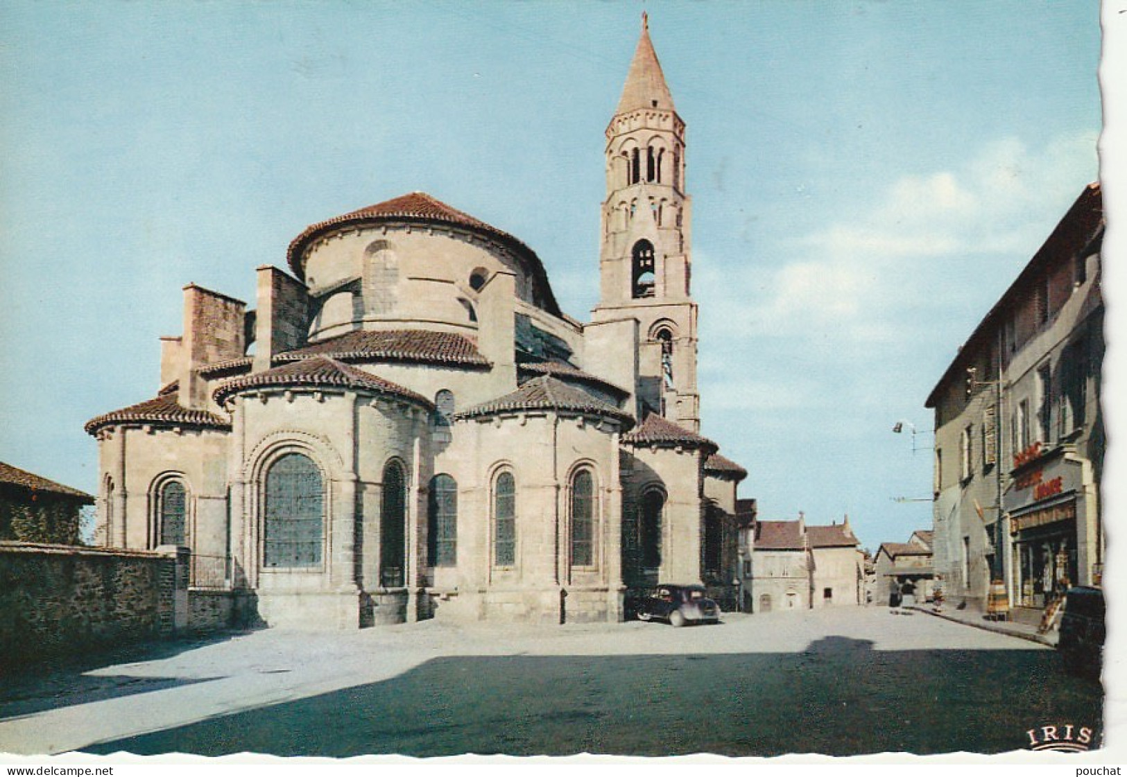 VE 6-(87) SAINT LEONARD - L' EGLISE - COMMERCE : TABAC  - CARTE COULEURS - 2 SCANS - Saint Leonard De Noblat