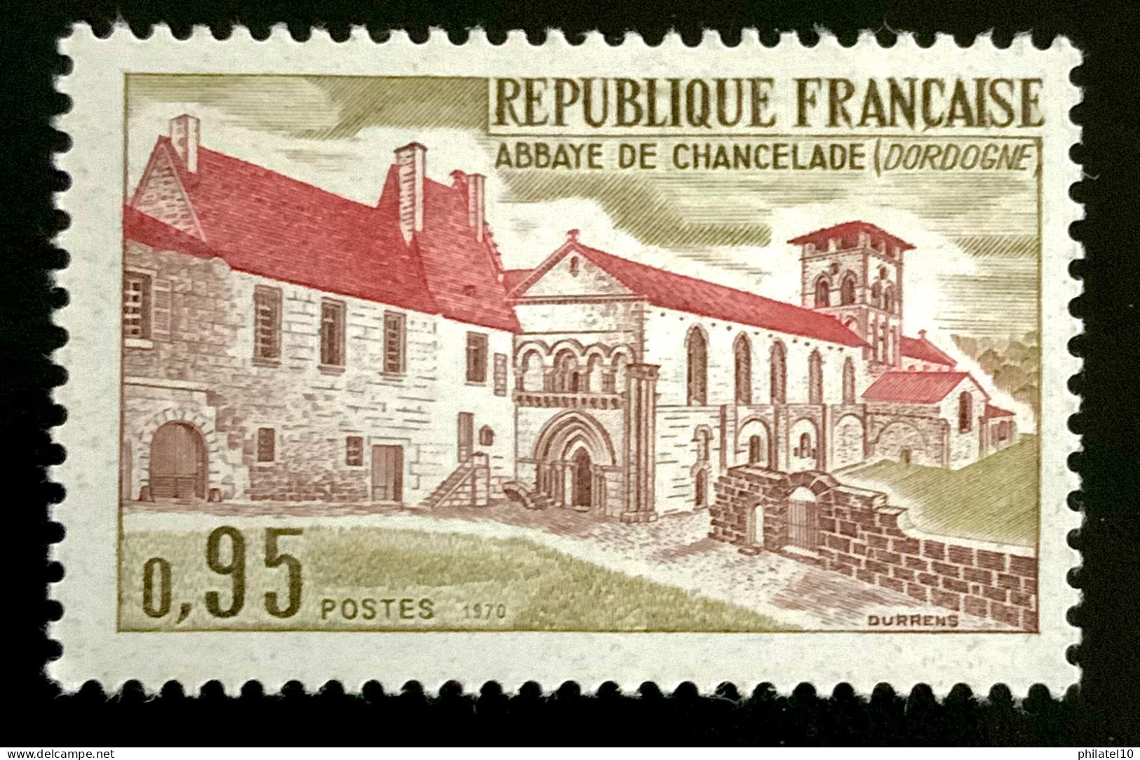 1970 FRANCE N 1645 ABBAYE DE CHANCELADE - NEUF** - Unused Stamps