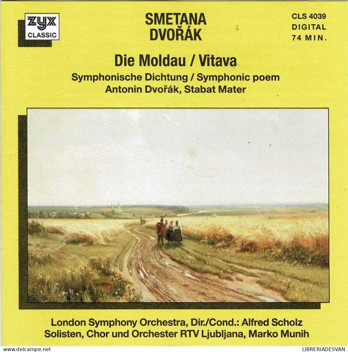 Smetana Dvorak - Die Moldau / Vitava. CD - Classica