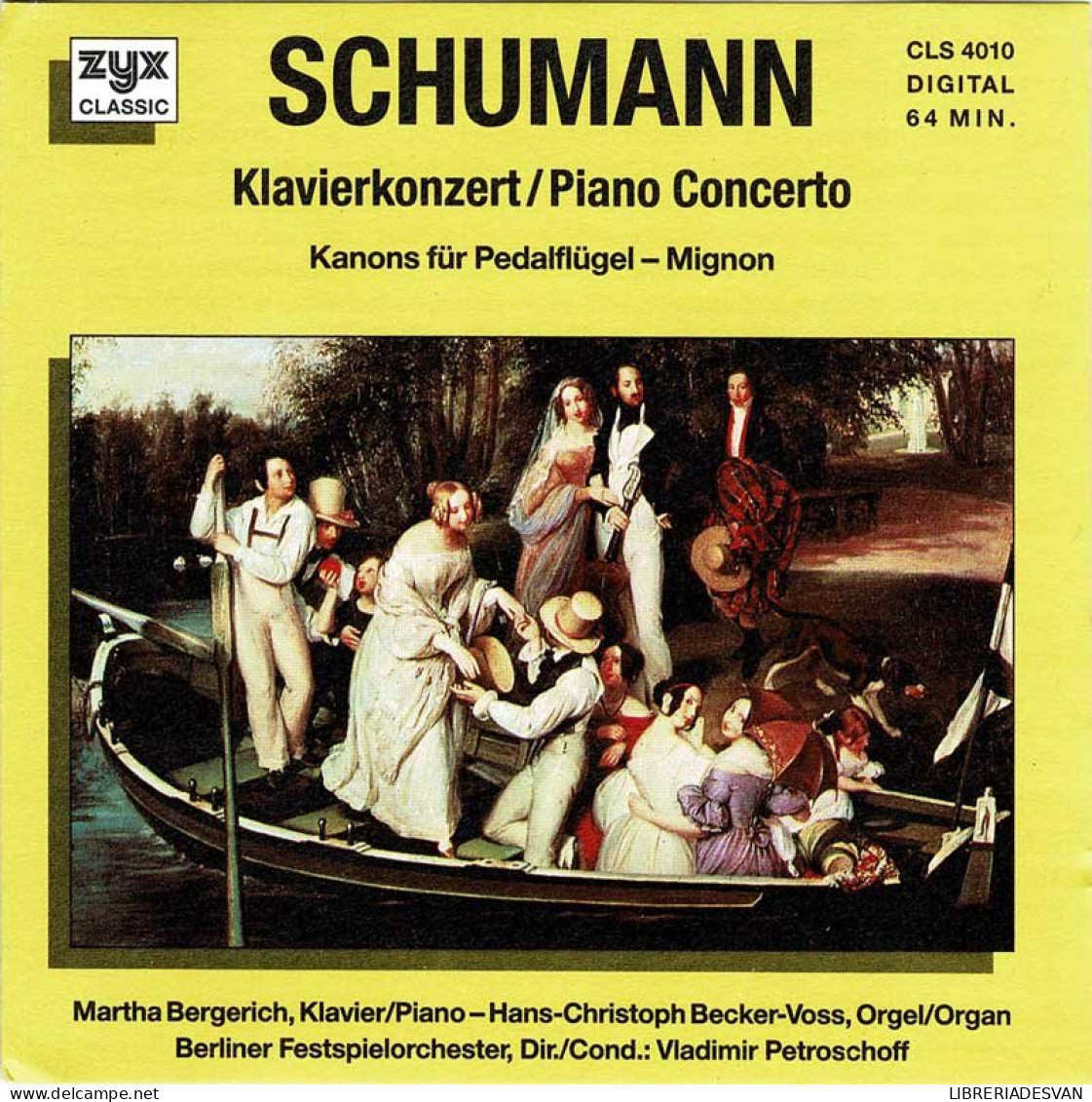 Schumann - Piano Concerto. CD - Clásica