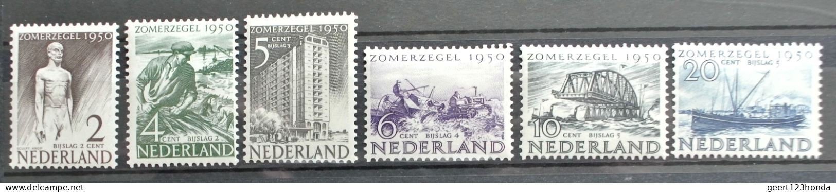 NIEDERLANDE 1950 " SOMMERMARKEN" Michelnr 552/557 Sehr Schon Postfrisch € 65,00 - Unused Stamps