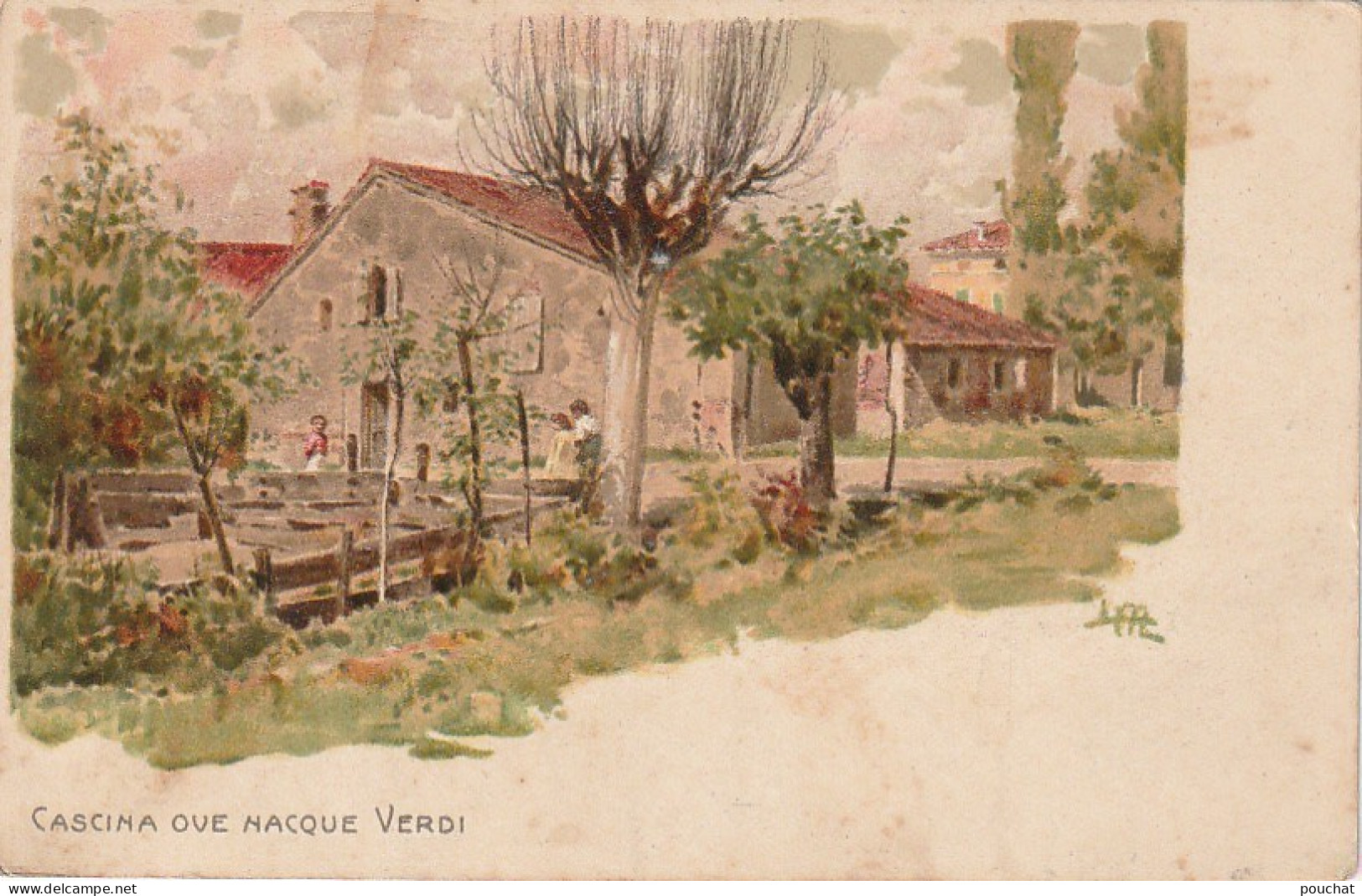 VE 7-( ITALIA ) RONCOLE DI BUSSETO - CASCINA OVE NACQUE VERDI - ILLUSTRATOR METLICOVITZ - Autres & Non Classés