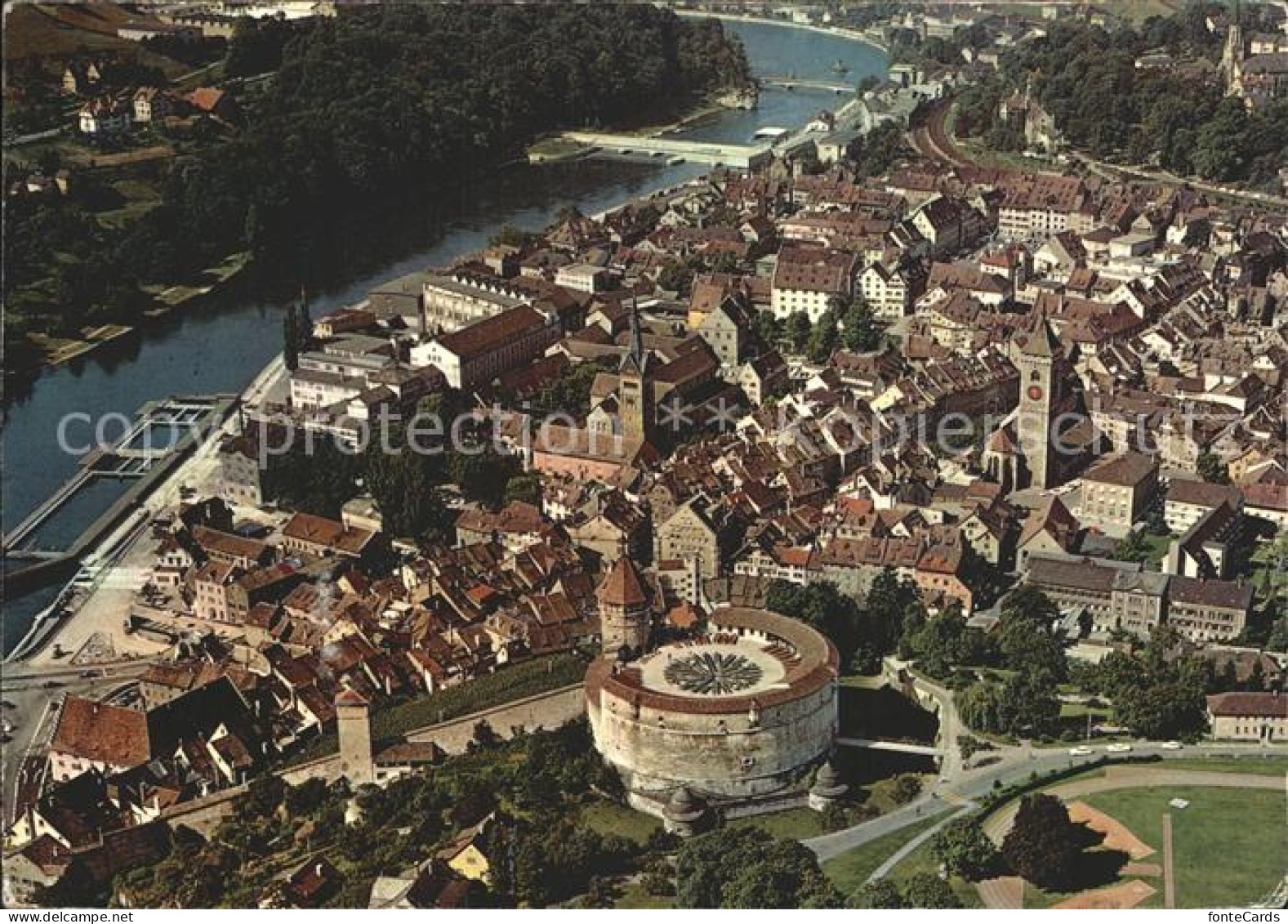 12318570 Schaffhausen SH Fliegeraufnahme Munot Altstadt  Schaffhausen - Other & Unclassified