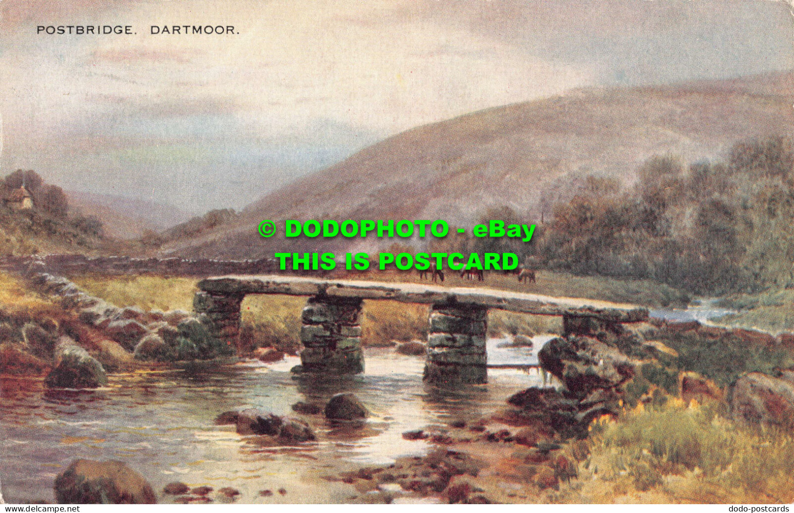 R551336 Dartmoor. Postbridge. Valentine. Art Colour. Brian Gerald - Welt