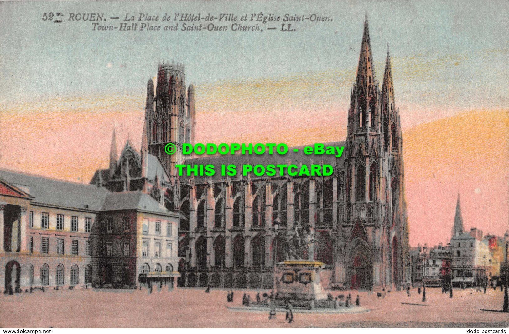 R551337 Rouen. Town Hall Place And Saint Ouen Church. LL. 52 - Welt