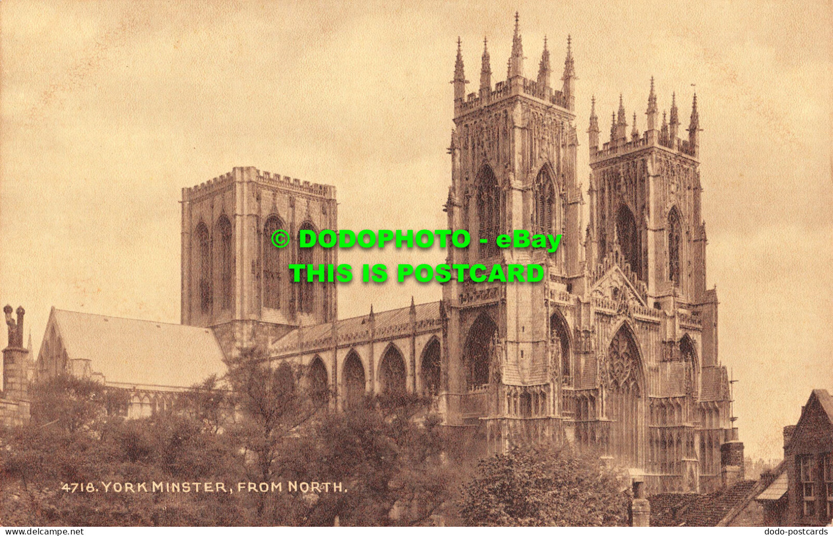 R551340 York Minster. From North. The Photochrom. Sepiatone Series - Welt