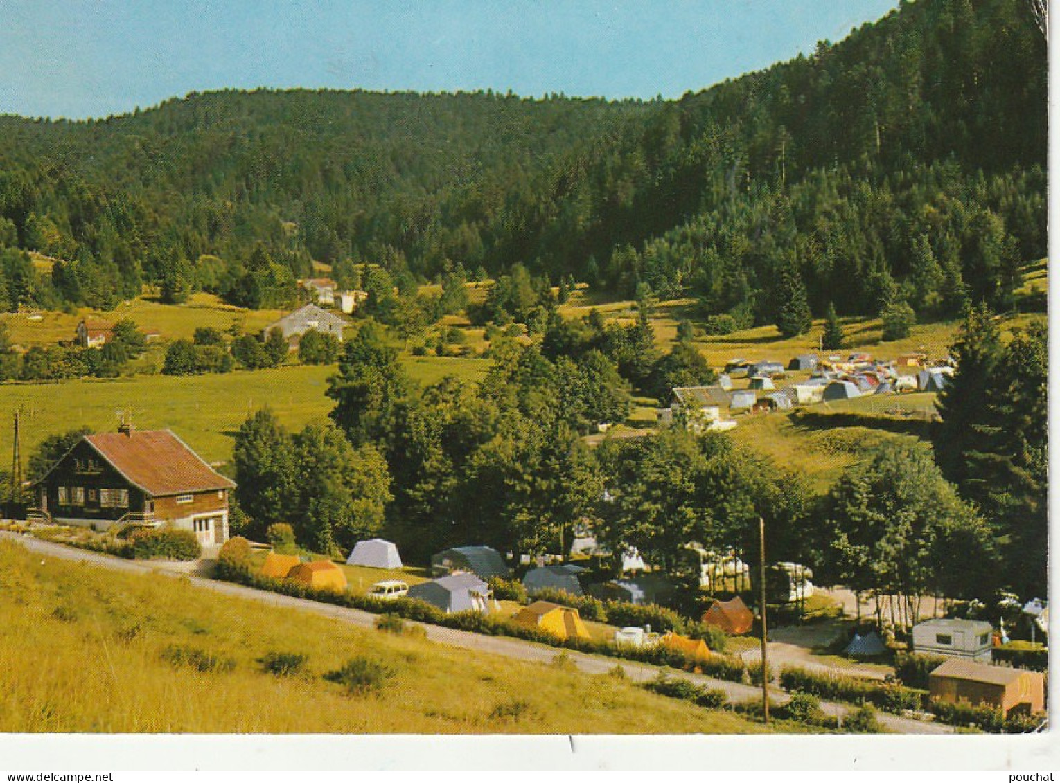 VE 10-(88) CAMPING DES BAS RUPTS ( PRES GERARDMER ) - VUE GENERALE - CARTE COULEURS - 2 SCANS - Other & Unclassified