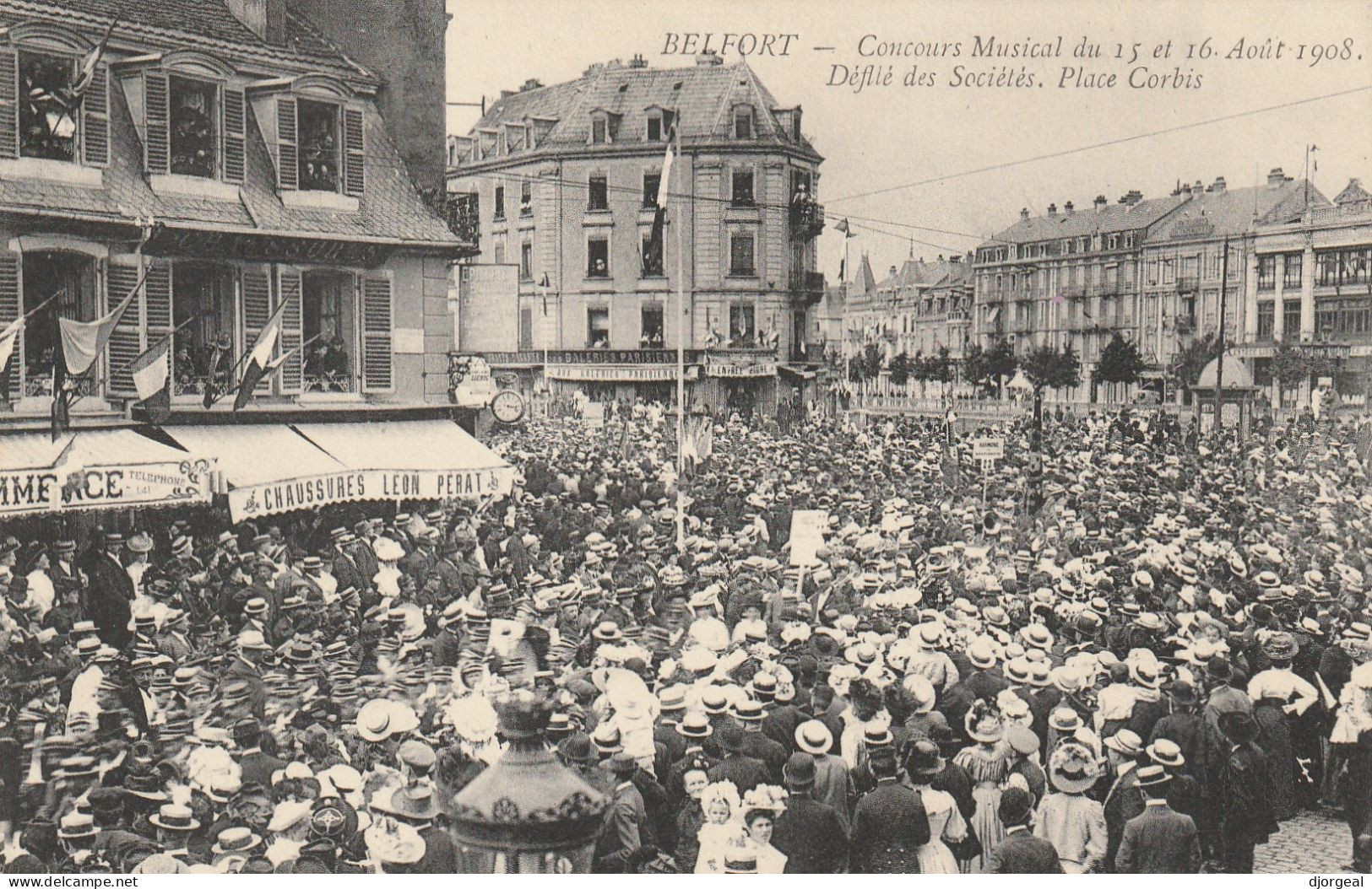 BELFORT-90- CONCOURS MUSICAL 1908 - Belfort - Città