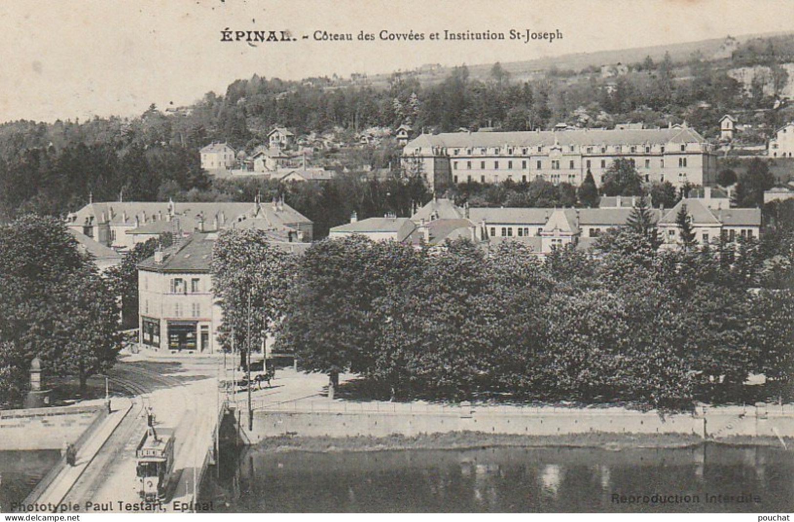 VE 10-(88) EPINAL - COTEAU DES CORVEES ( COVVEES ) ET INSTITUTION SAINT JOSEPH - TRAMWAY - 2 SCANS - Epinal