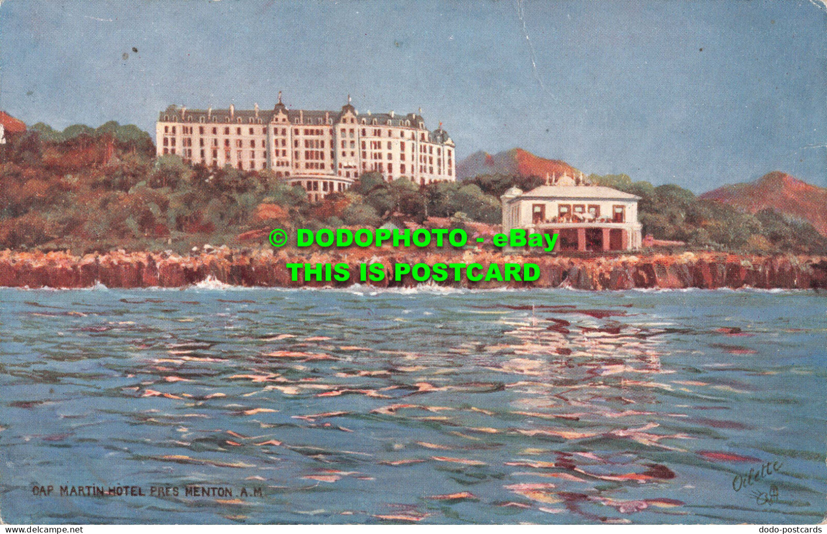 R551375 Cap Martin Hotel Pres Menton. Tuck. Oilette. Serie. 960. P. No. 73 - Welt