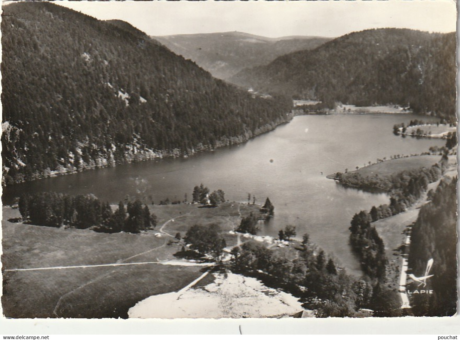 VE 11-(88) LAC DE LONGEMER - LE CAMPING ET LA CHAPELLE SAINT FLORENT - VUE AERIENNE - 2 SCANS - Other & Unclassified