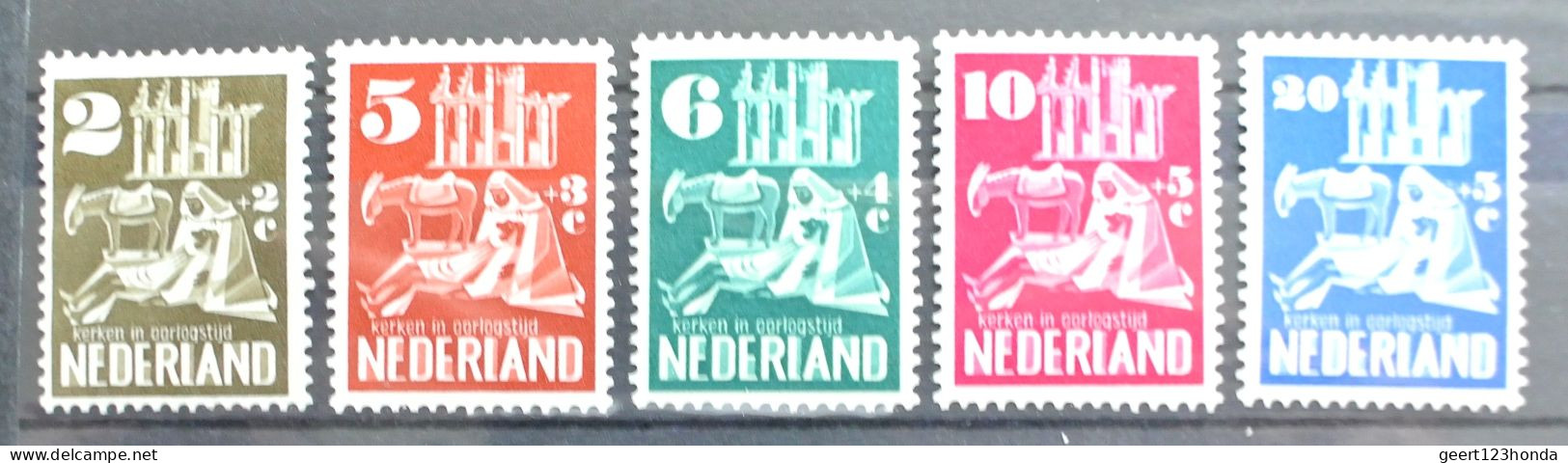 NIEDERLANDE 1950 " WIEDERAUFBAU" Michelnr 558/562 Sehr Schon Postfrisch € 100,00 - Ungebraucht