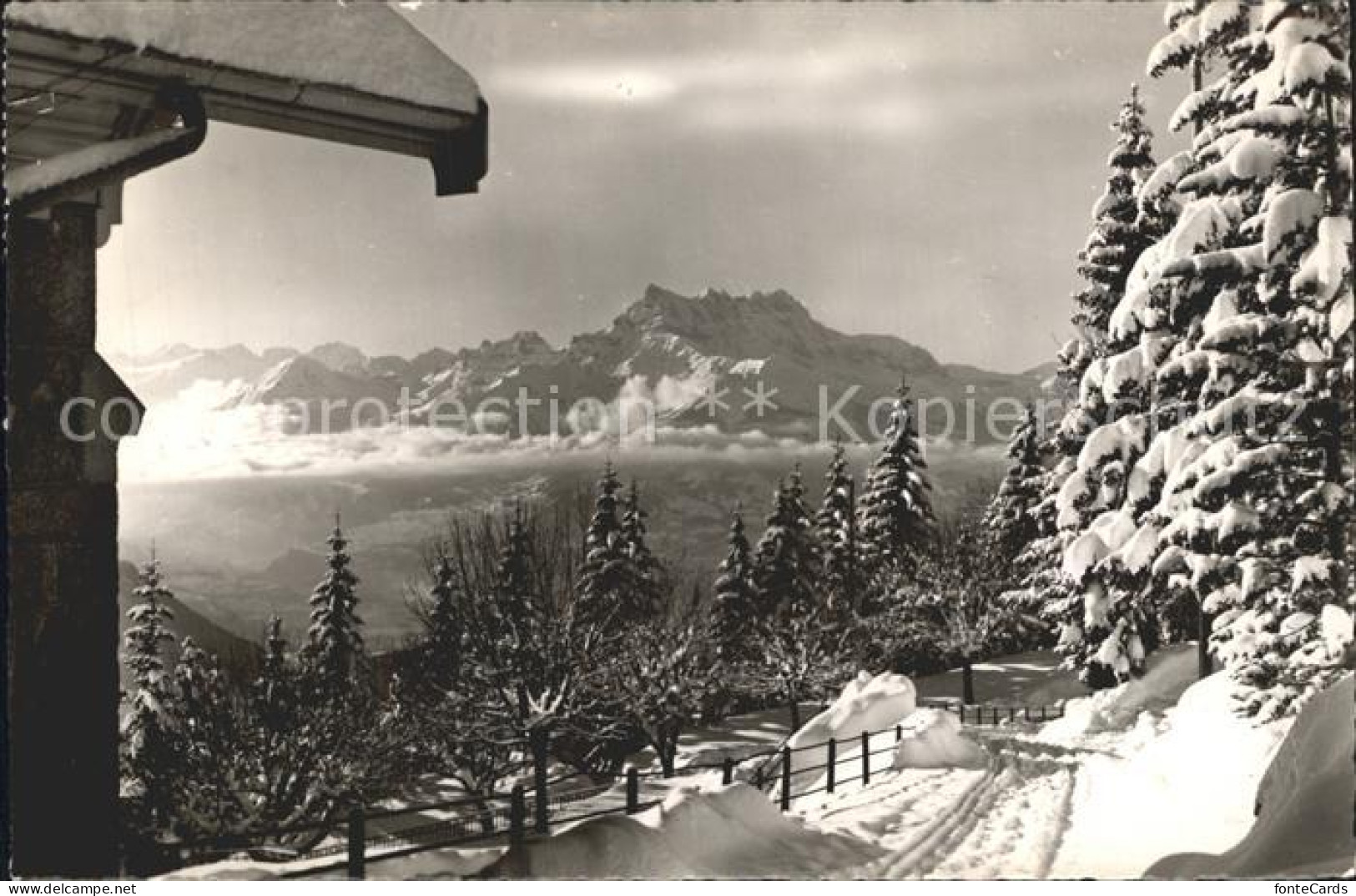 12318184 Leysin Panorama Dents Du Midi En Hiver Leysin - Sonstige & Ohne Zuordnung