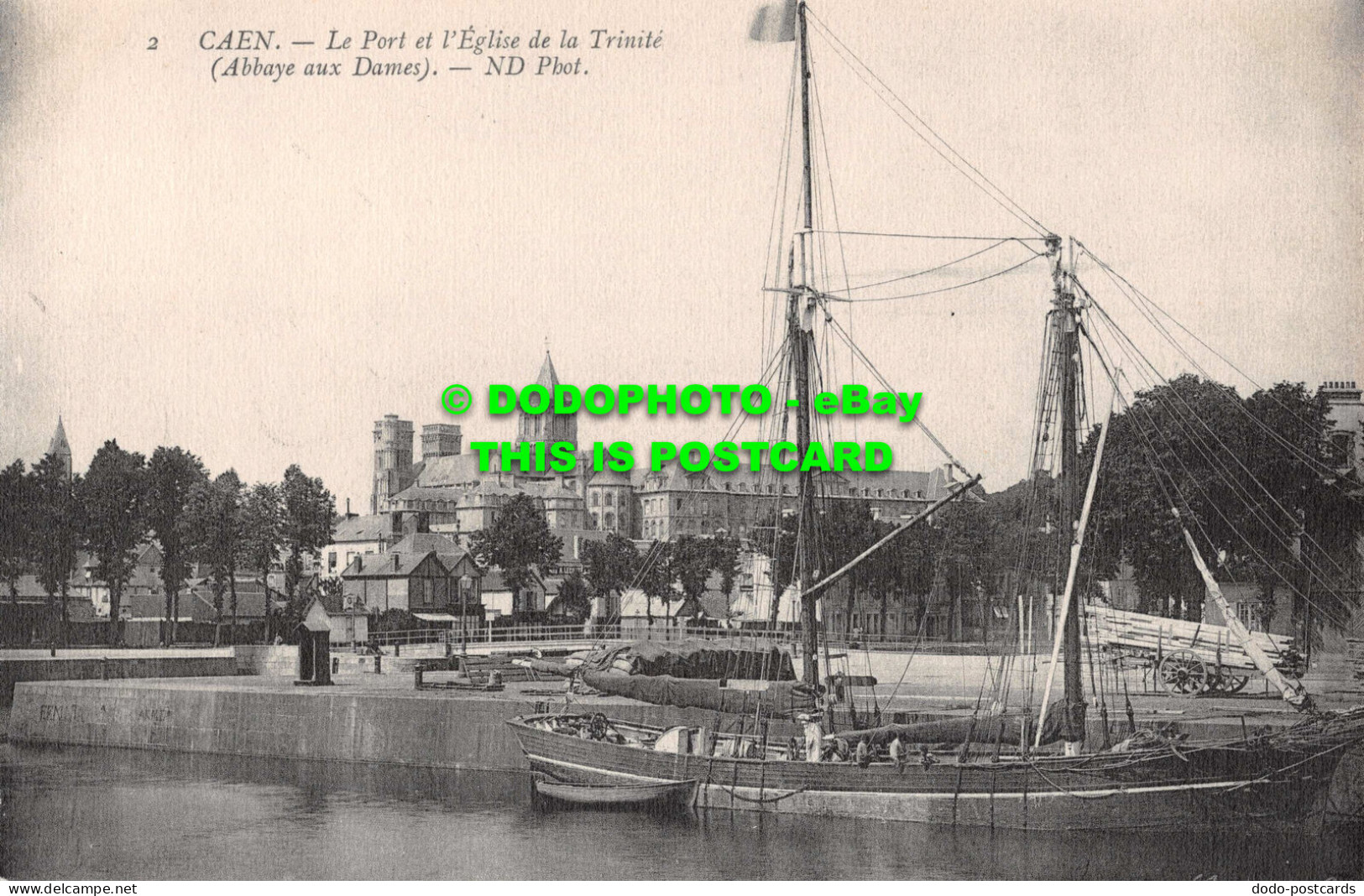 R551426 Caen. Le Port Et L Eglise De La Trinite. ND. Phot - Welt