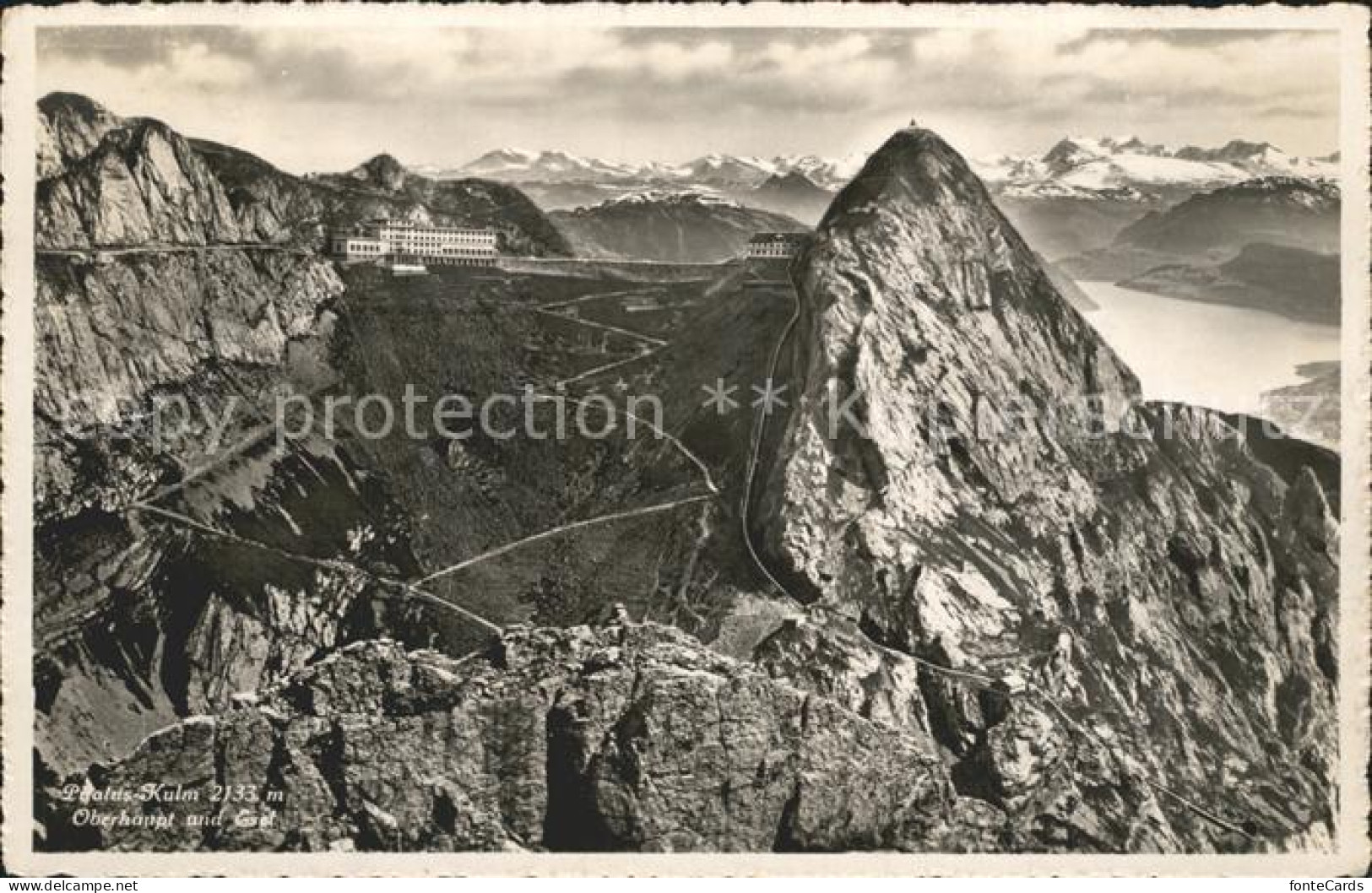 12318148 Pilatus Kulm Berghotels Oberhaupt Und Esel Alpenpanorama Pilatus  - Sonstige & Ohne Zuordnung