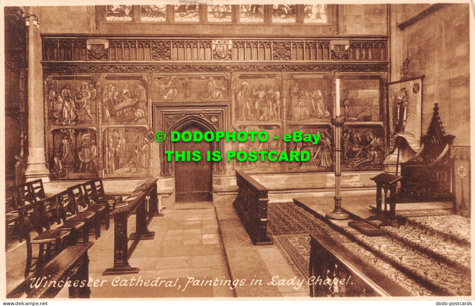 R551429 Winchester Cathedral. Paintings In Lady Chapel. F. Frith. No. 87175 - Welt
