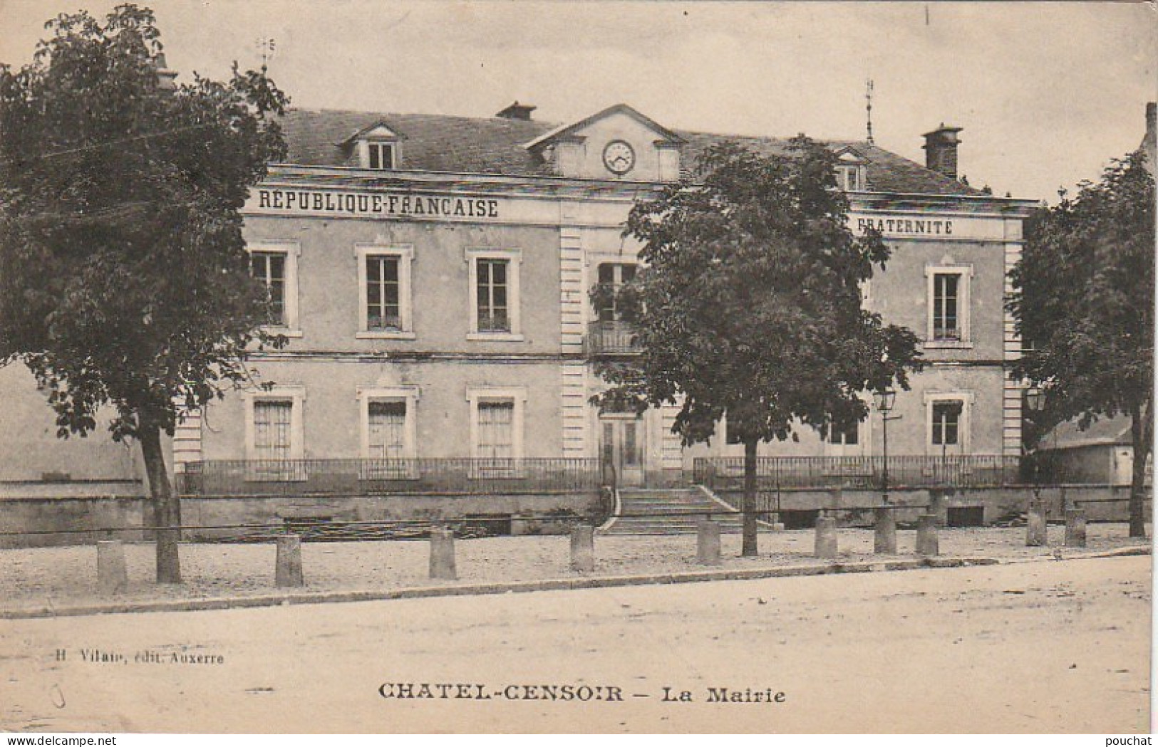 VE 14-(89) CHATEL CENSOIR - LA MAIRIE - 2 SCANS - Autres & Non Classés