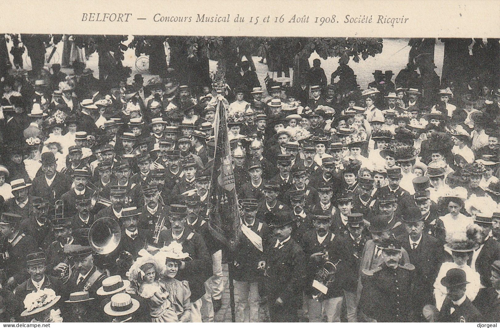 BELFORT-90- CONCOURS MUSICAL 1908 - Belfort - Città