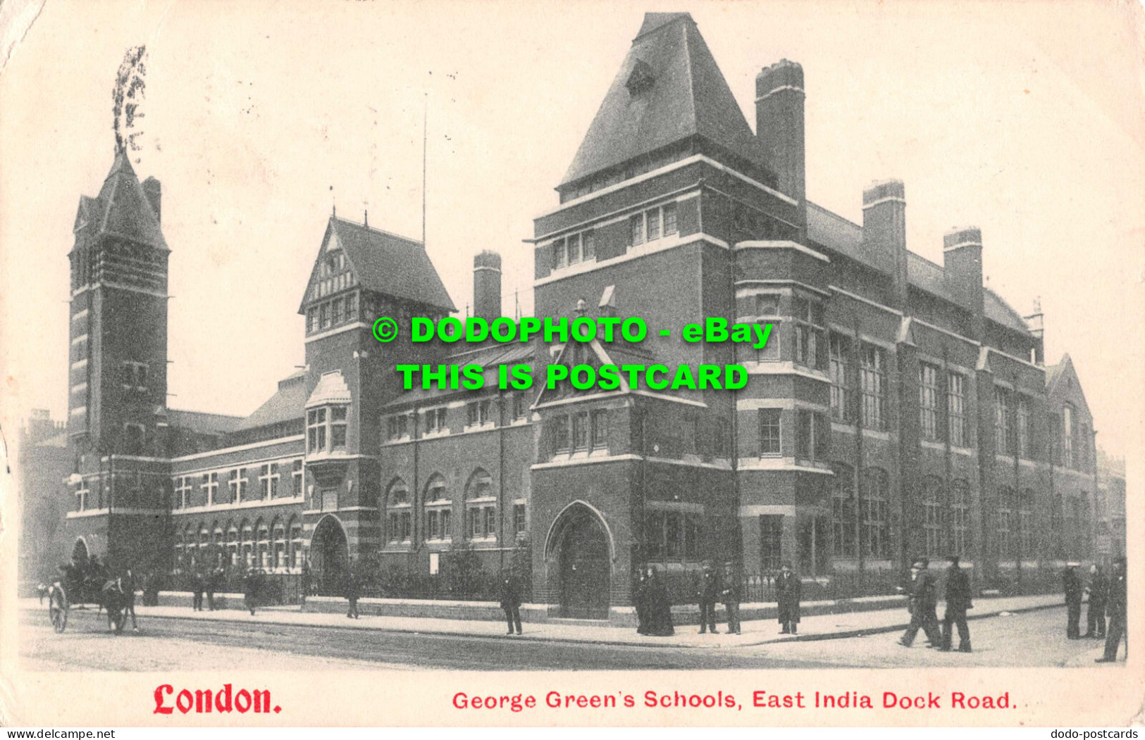 R551439 London. George Green Schools. East India Dock Road. The London Stereosco - Autres & Non Classés