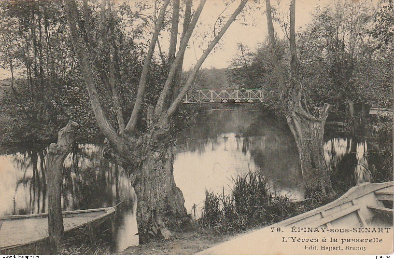 VE 16-(91) EPINAY SOUS SENART - L' YERRES A LA PASSERELLE - 2 SCANS - Epinay Sous Senart