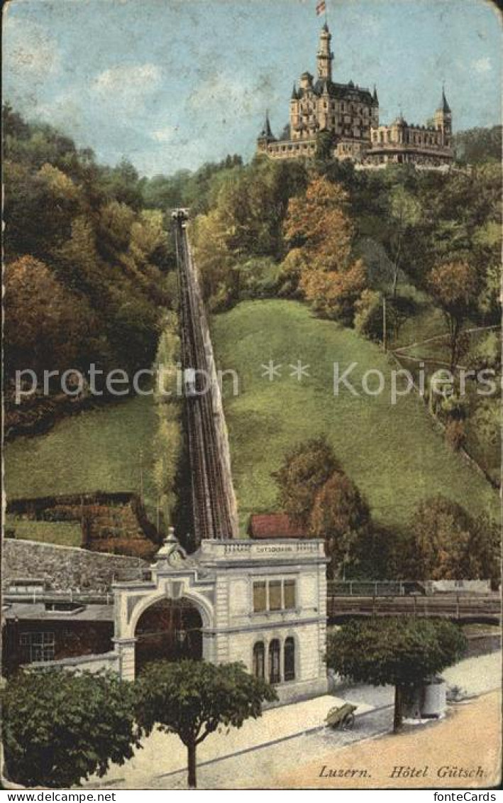 12318094 Luzern LU Guetschbahn Chateau Hotel Guetsch Luzern - Andere & Zonder Classificatie