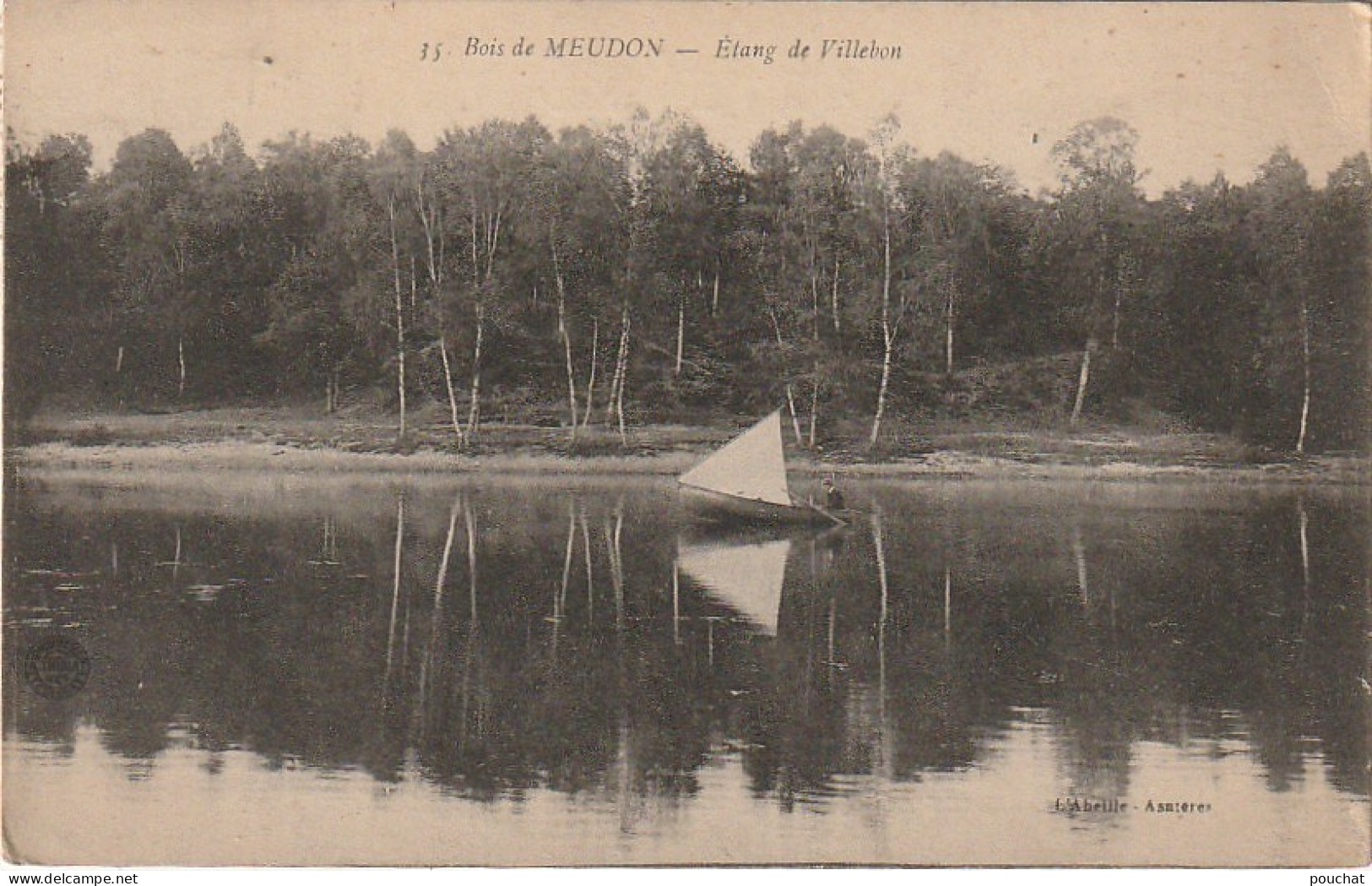 VE 17-(92) BOIS DE MEUDON - ETANG DE VILLEBON  - CANOTEUR - 2 SCANS - Meudon