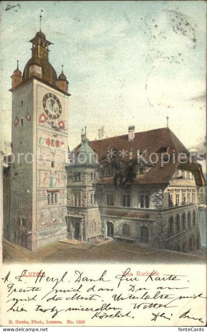 12318074 Luzern LU Rathaus Luzern - Andere & Zonder Classificatie