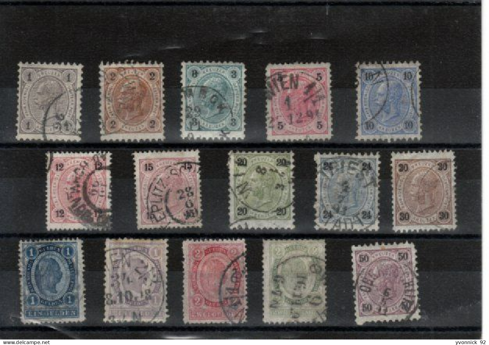 Autriche _ Empire  (1880) N° 46 /60 - Used Stamps