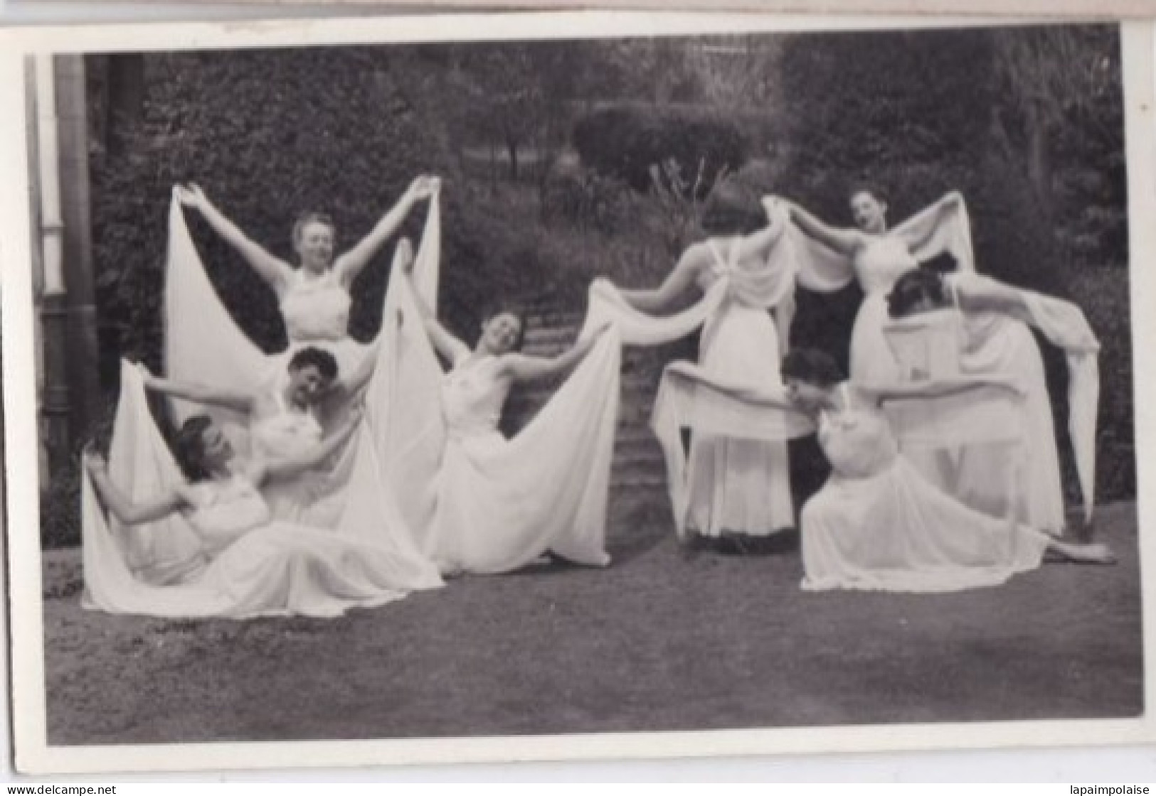 Carte Photo Marcigny Spectacle De Danse Les Huit Nymphes Photo Attribuée à A Taillandier Marcigny Réf 30004 - Personnes Identifiées