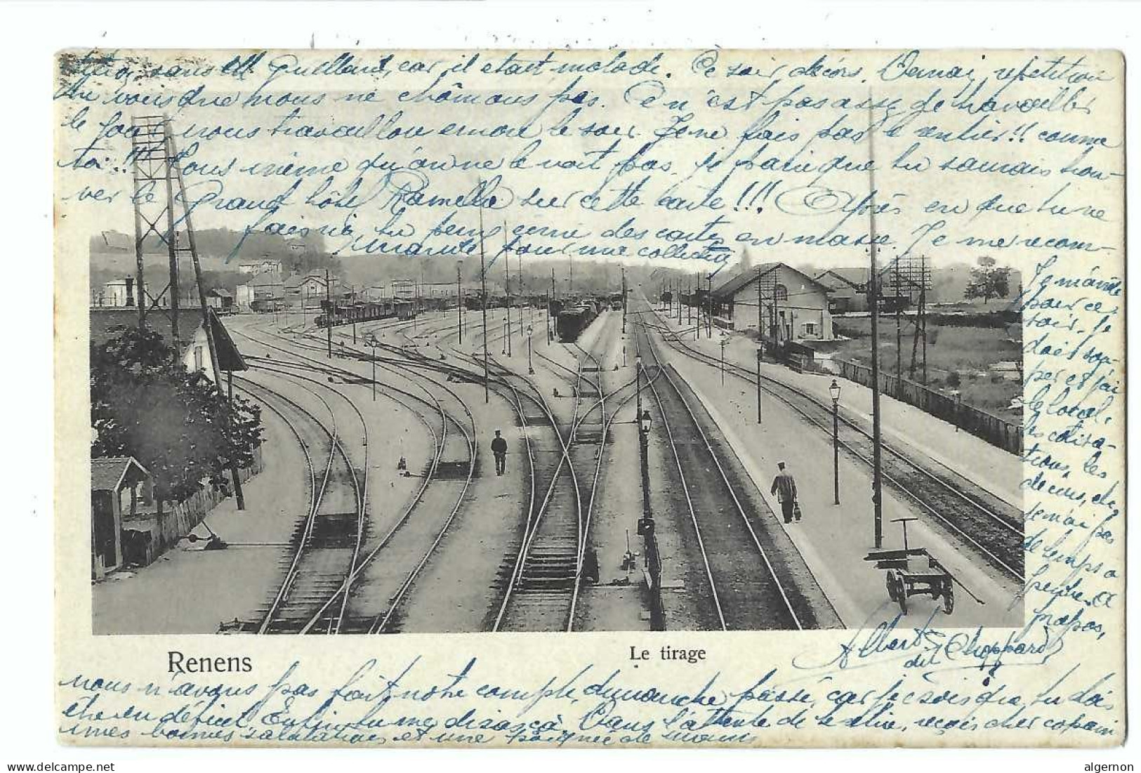 32461 - Renens Gare Le Tirage Circulée 1907 - Renens