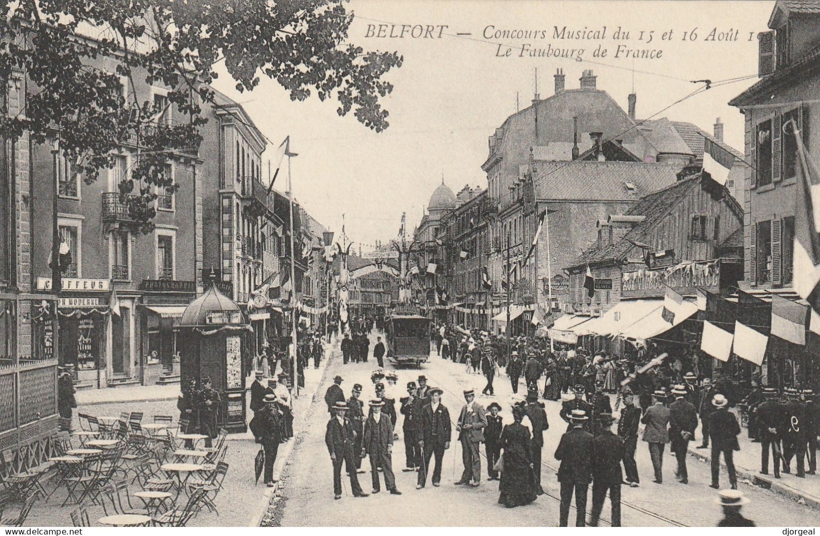 BELFORT-90- CONCOURS MUSICAL 1908 - Belfort - Città