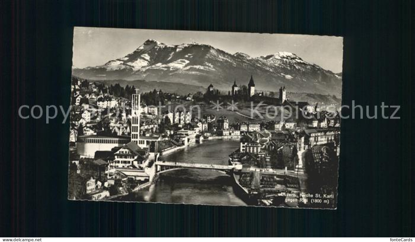 12318038 Luzern LU Kirche St Karli Gegen Rigi Luzern - Andere & Zonder Classificatie