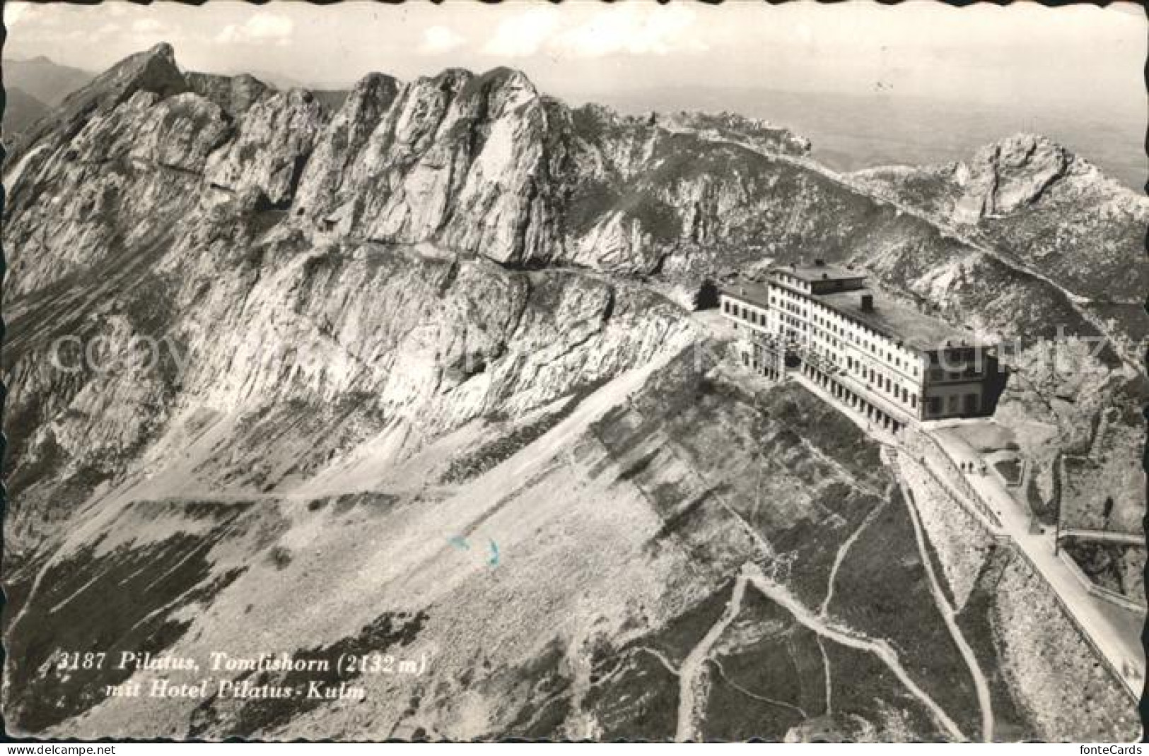 12318032 Pilatus Tomlishorn Mit Hotel Pilatus Kulm Gebirgspanorama Pilatus - Autres & Non Classés