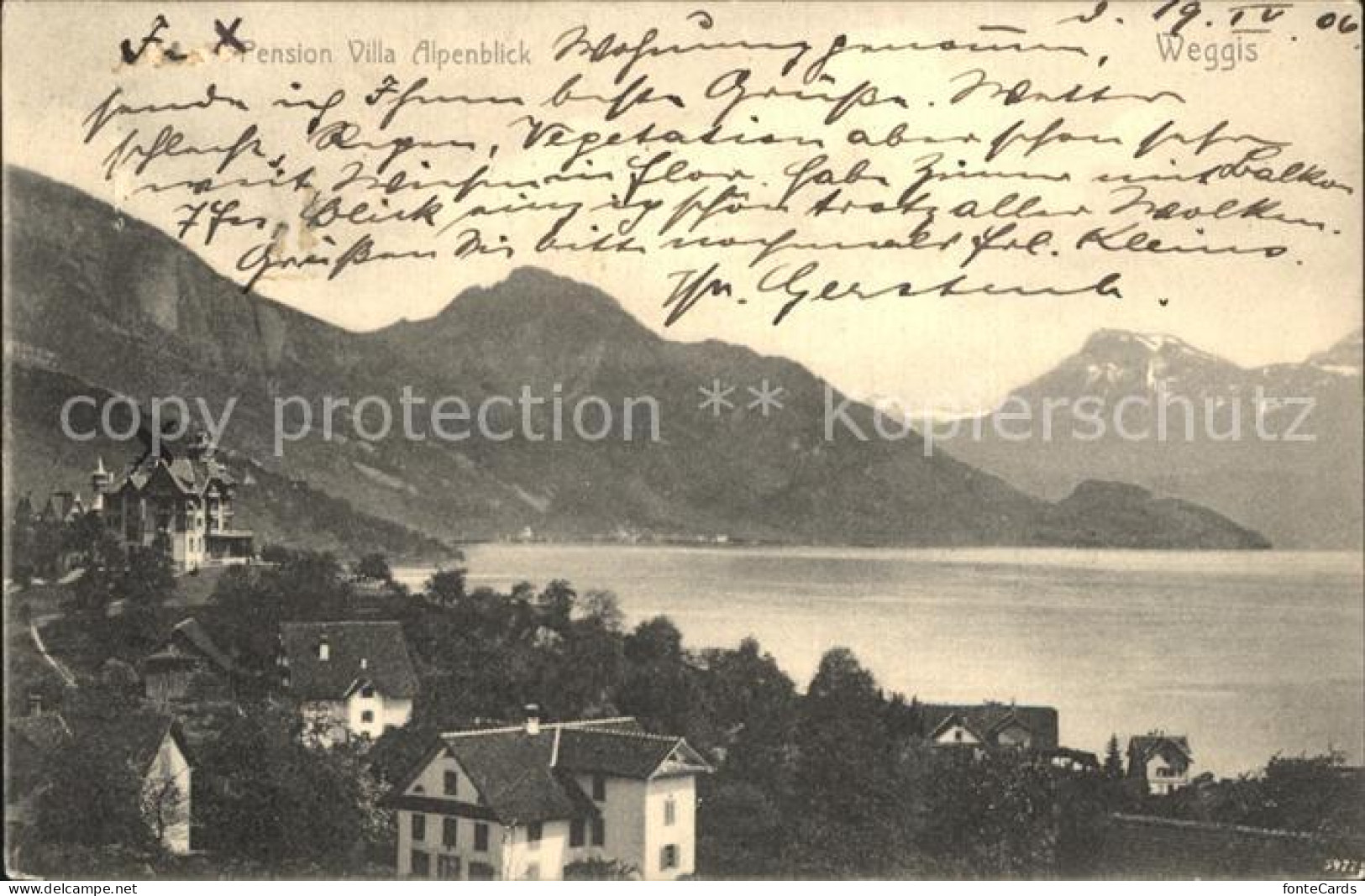 12318012 Weggis Vierwaldstaettersee Pension Villa Alpenblick Vierwaldstaettersee - Andere & Zonder Classificatie