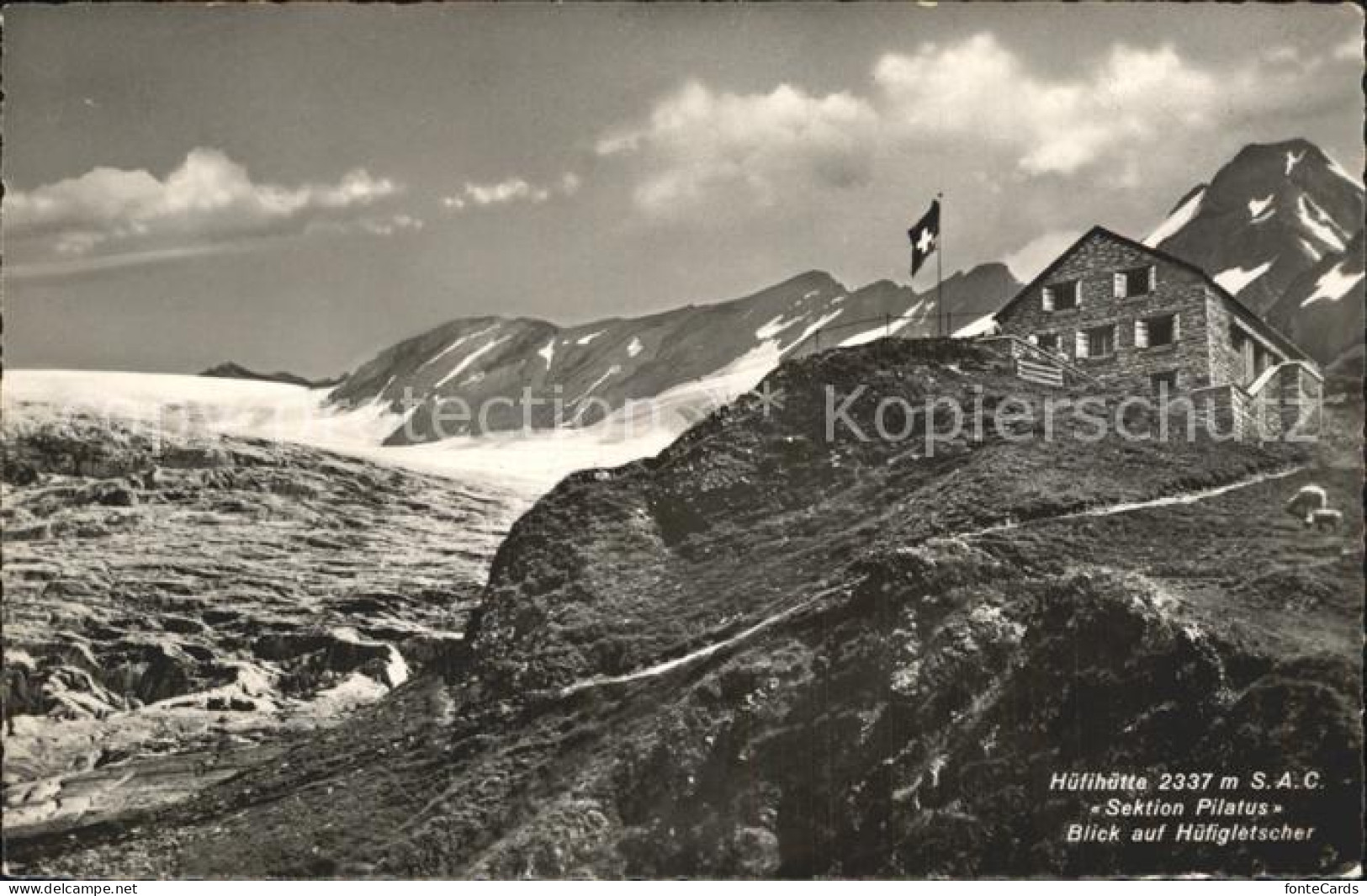 12317994 Huefihuette Mit Blick Auf Huefigletscher Glarner Alpen Huefi - Other & Unclassified