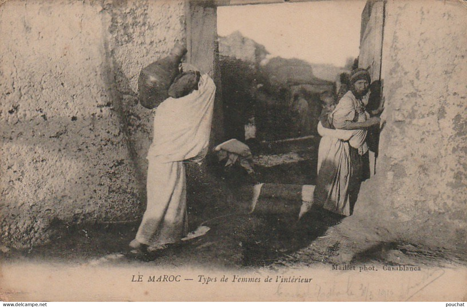 VE 21-(MAROC) TYPES DE FEMMES DE L' INTERIEUR - PHOT . MAILLET , CASABLANCA  - 2 SCANS - Other & Unclassified