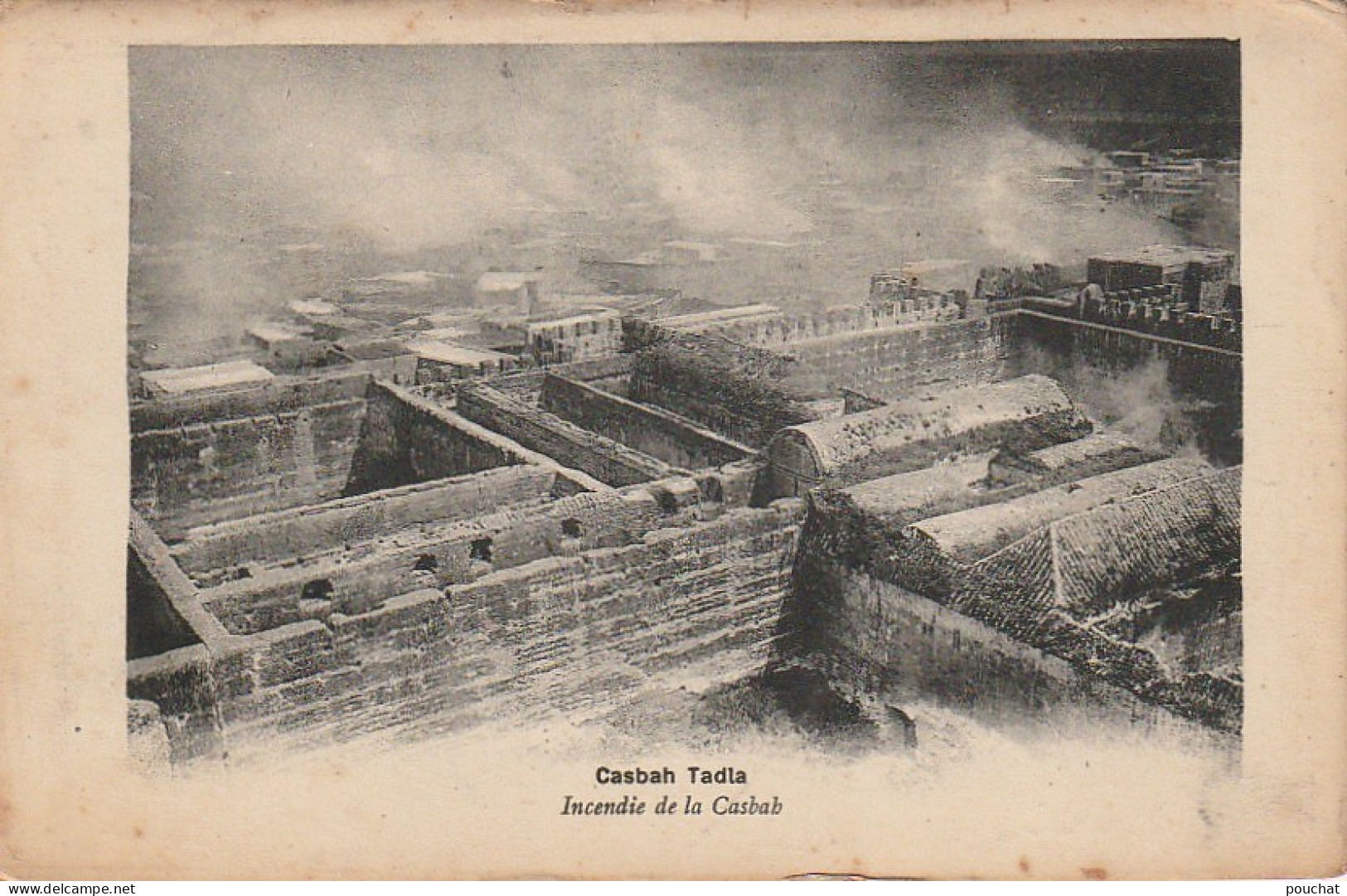 VE 21-( MAROC ) CASBAH TADLA - INCENDIE DE LA CASBAH - 2 SCANS - Autres & Non Classés