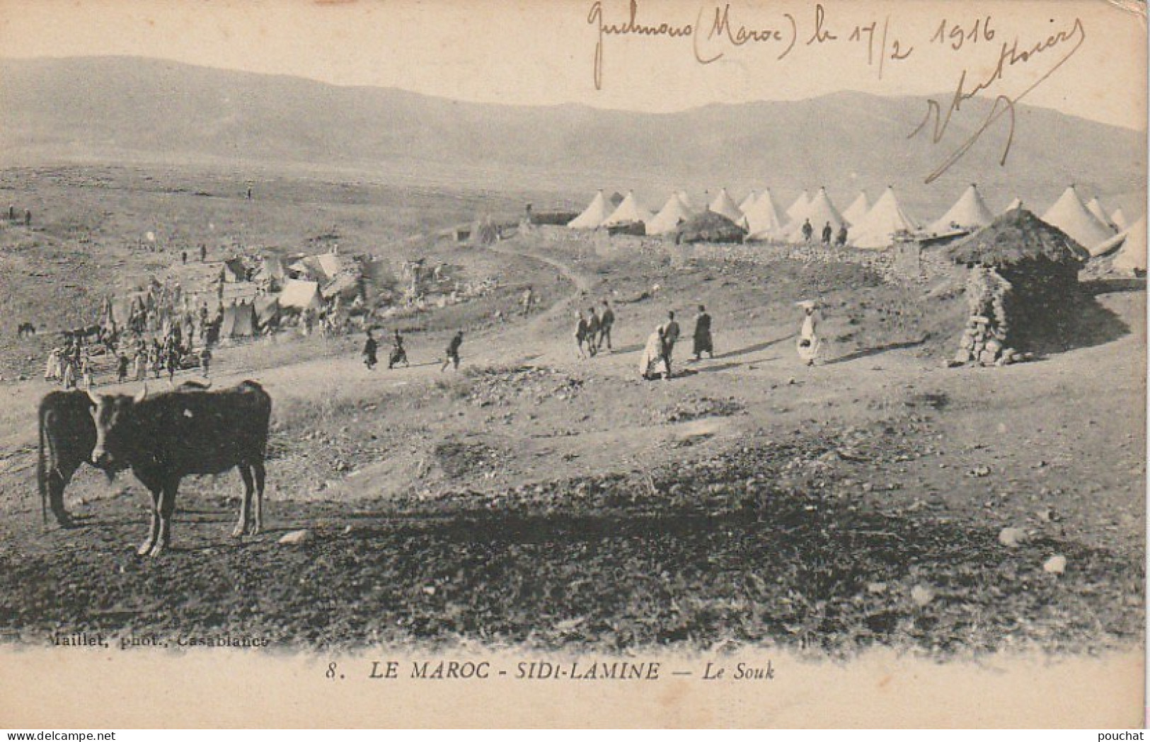 VE 21-( MAROC ) SIDI LAMINE  - LE SOUK - ANIMATION - 2 SCANS - Autres & Non Classés