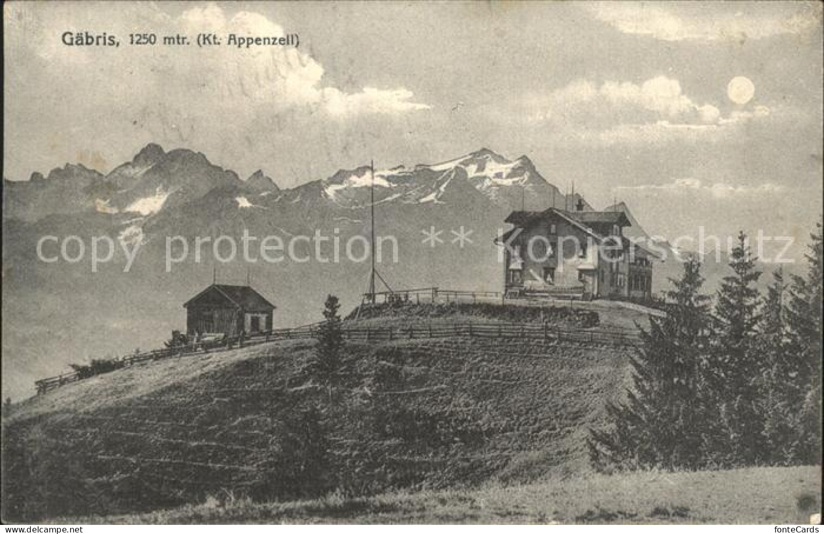 12317971 Gais AR Berggasthaus Gaebris Appenzeller Alpen Gais - Sonstige & Ohne Zuordnung