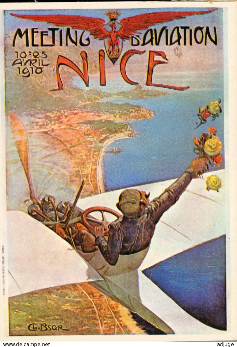 CPM- Affiche Meeting D'Aviation De Nice 10 Avril 1910 Affiche De C. BSOR - TBE - Altri & Non Classificati