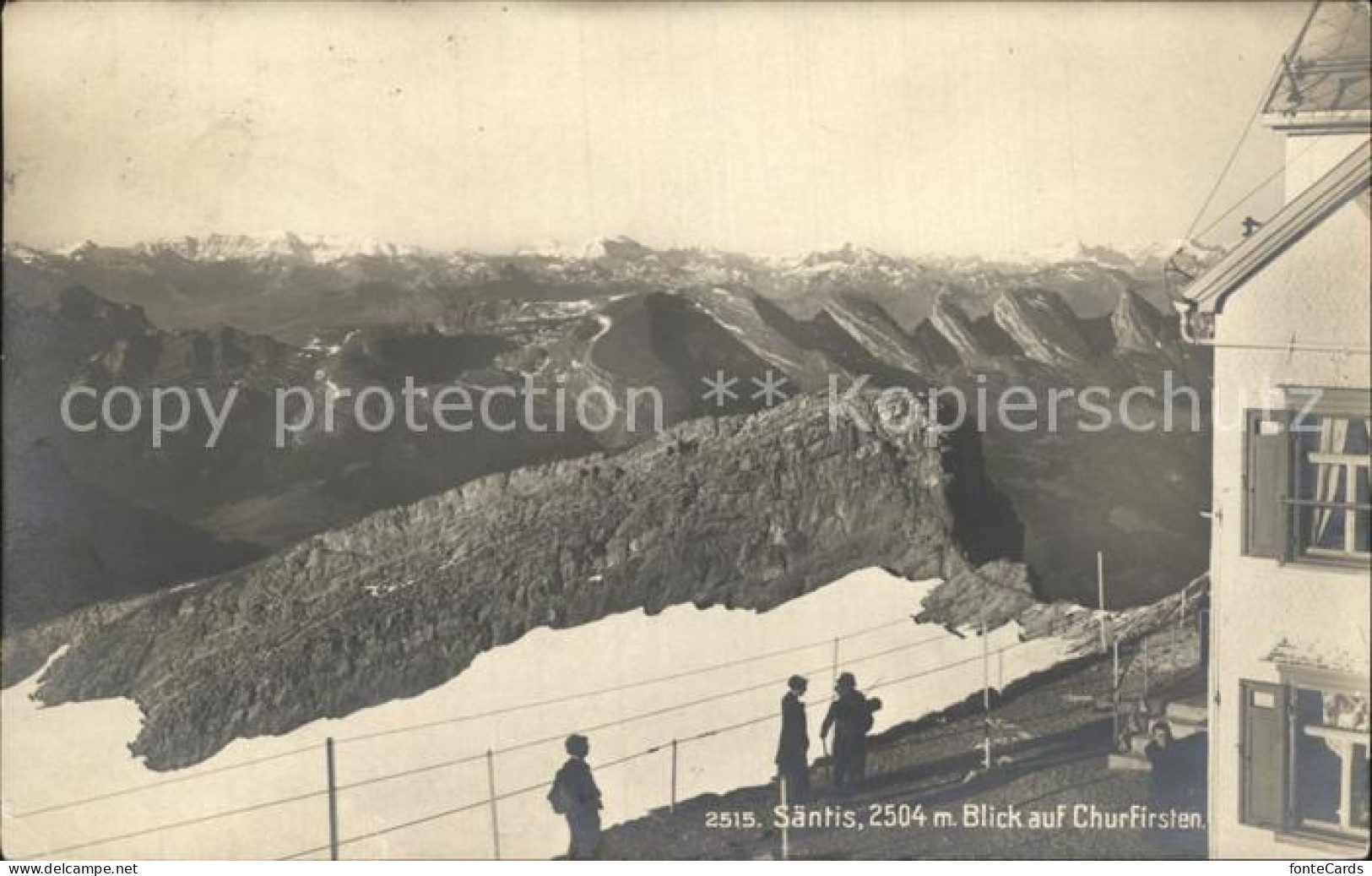 12317964 Saentis AR Berggasthaus Blick Auf Churfirsten Appenzeller Alpen Saentis - Autres & Non Classés