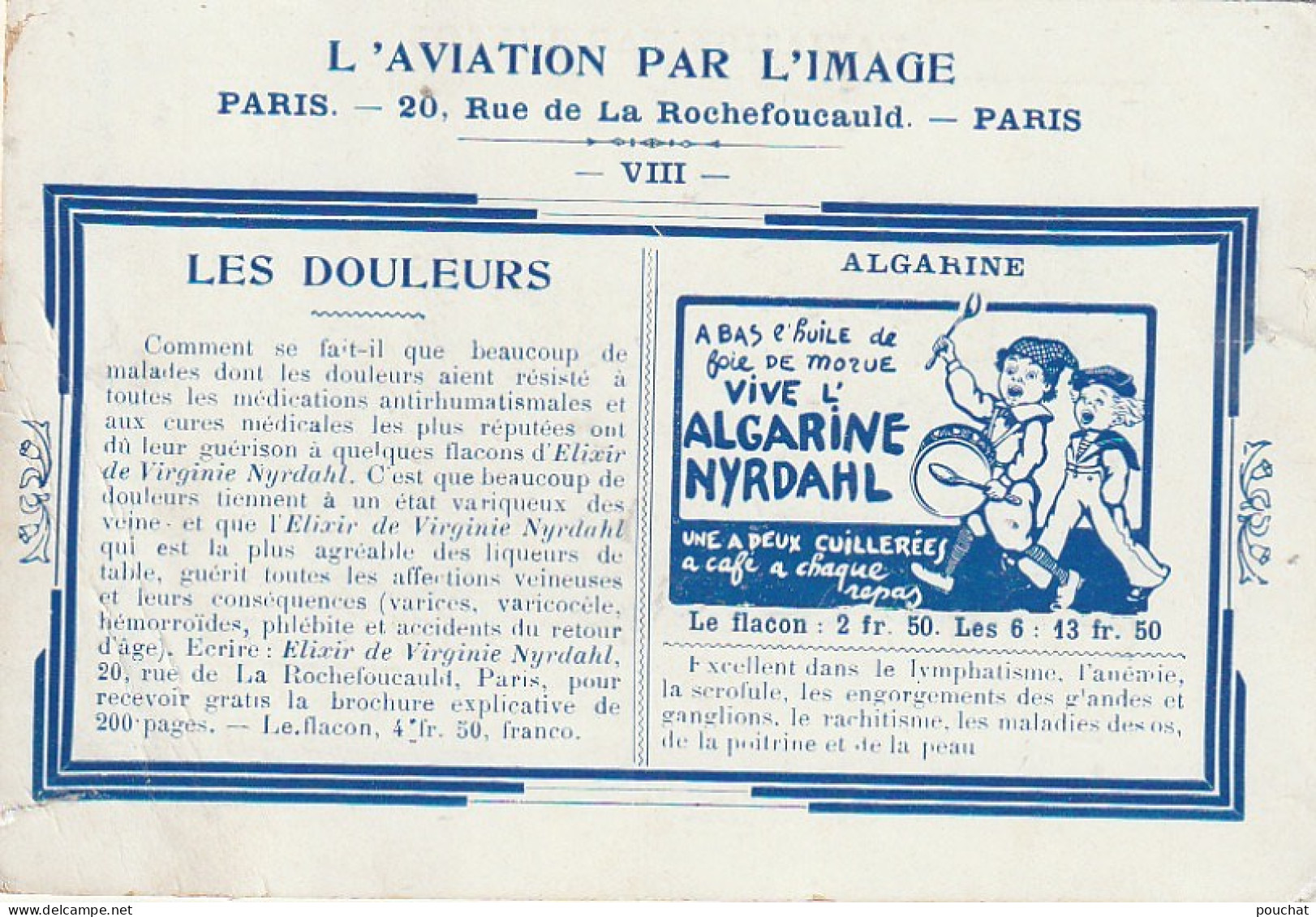 VE 23- MONOPLAN ANTOINETTE - PORTRAIT DE L. LEVAVASSEUR- L' AVIATION PAR L' IMAGE - CARTE PUBLICITAIRE ALGARINE NYRDAHL  - Autres & Non Classés