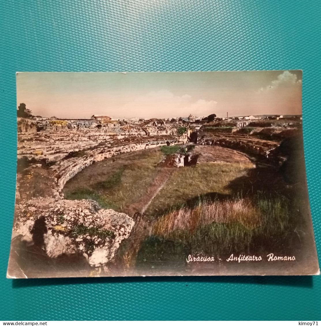 Cartolina Siracusa - Anfiteatro Romano. Viaggiata 1956 - Siracusa