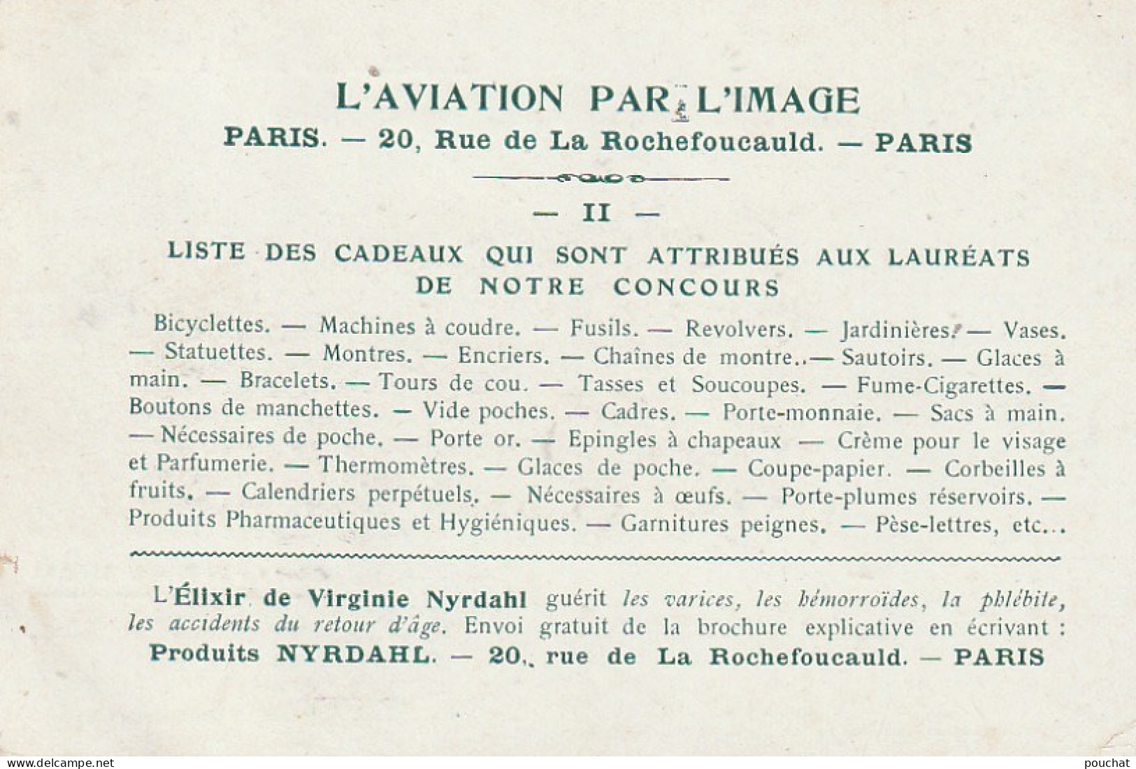 VE 24- BIPLAN CELLULAIRE PILOTE PAR SANTOS DUMONT (1906) - PORTRAIT- L' AVIATION PAR L' IMAGE - CARTE PUB NYRDAHL - Sonstige & Ohne Zuordnung