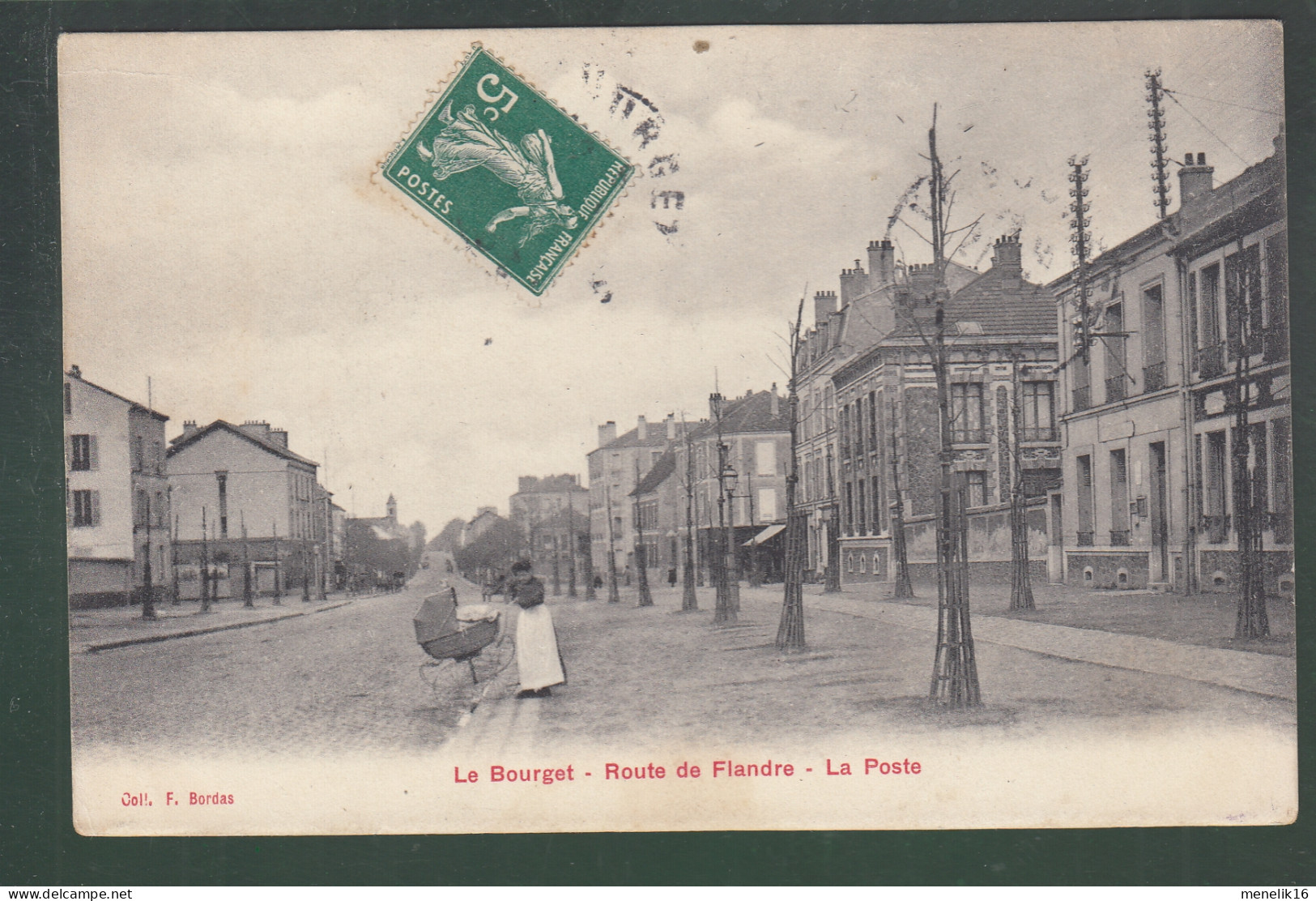 CP - 93 - Le Bourget - Route De Flandre - La Poste - Le Bourget