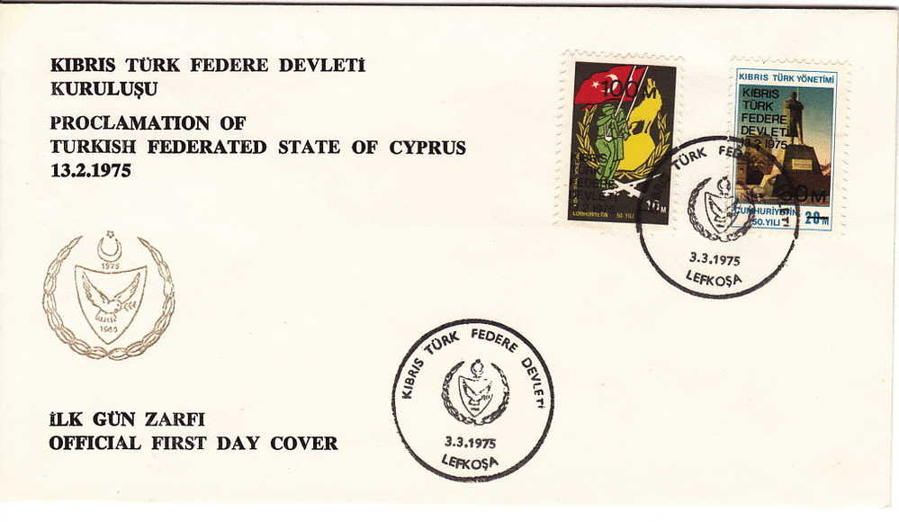 1975 Türkisch-Zypern  Mi Nr 8-9  FDC - Lettres & Documents