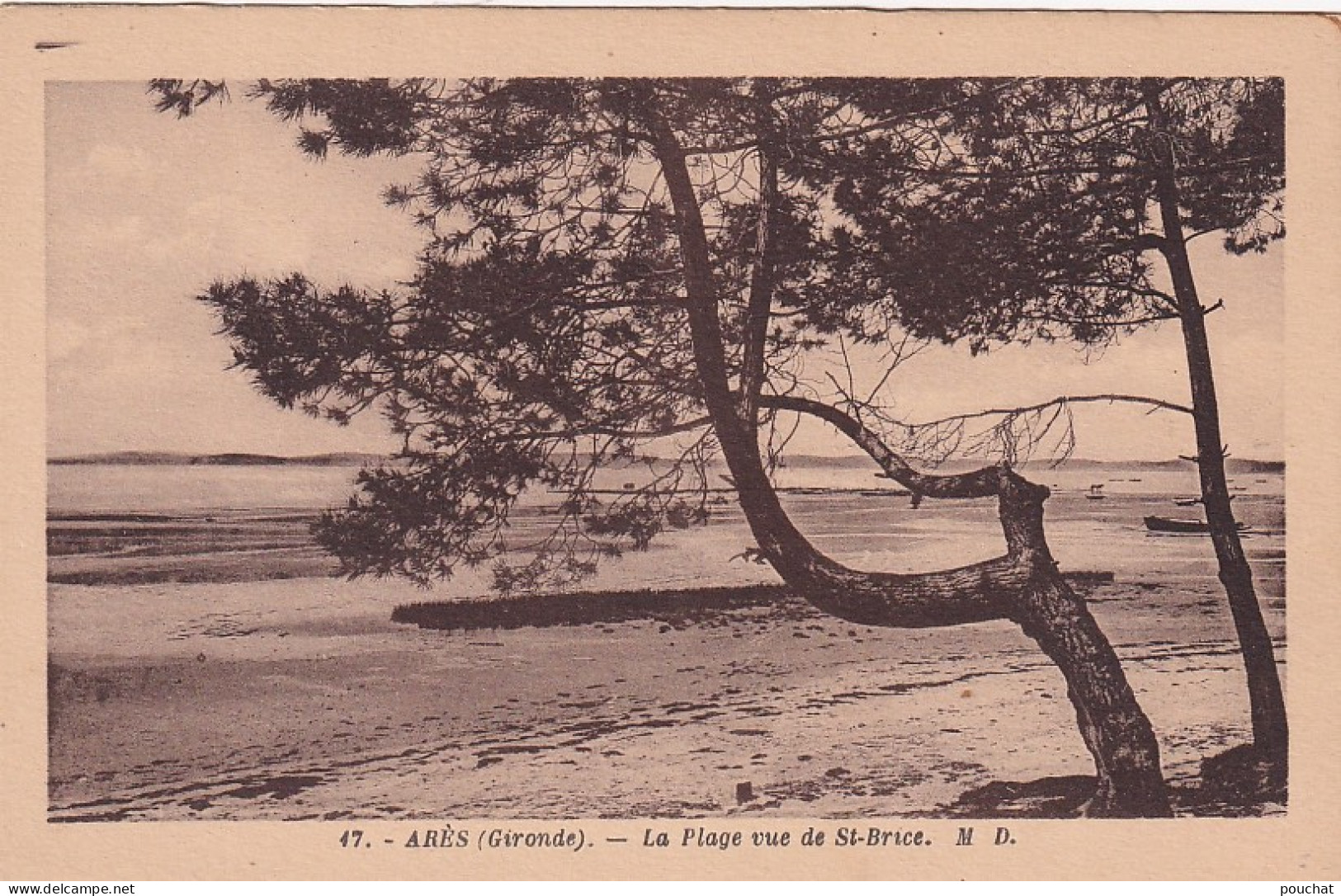 TE Nw28-(33) ARES - LA PLAGE VUE DE ST BRICE - Arès