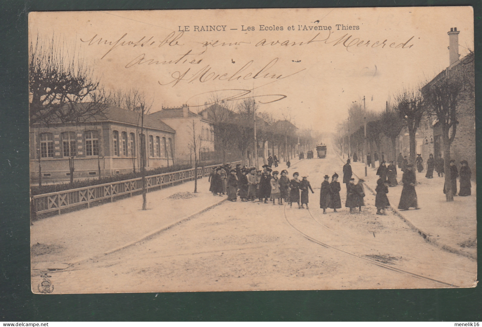 CP - 93 - Le Raincy - Ecoles - Avenue Thiers - Le Bourget