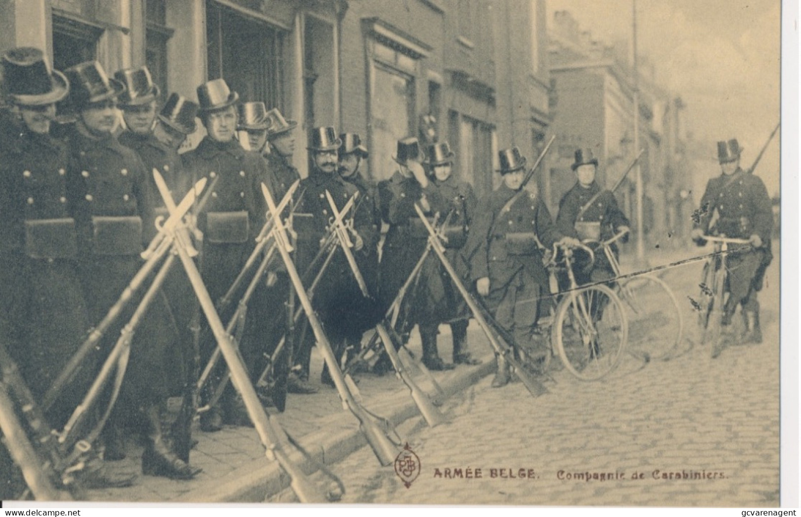 ARMEE BELGE.  COMPAGNIE DE CARABIERS     ZIE AFBEELDINGEN - Régiments