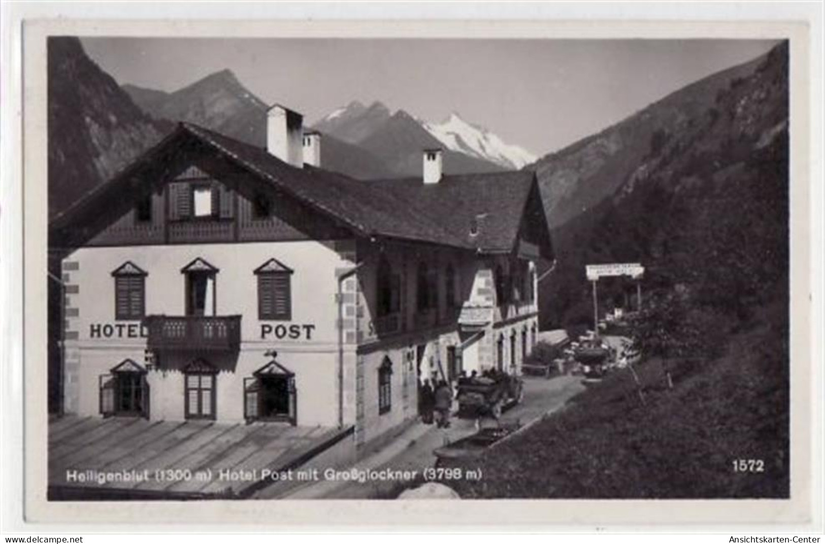 39043206 - Heiligenblut Mit Hotel Post Und Grossglockner Gelaufen Von 1929. Gute Erhaltung. - Autres & Non Classés